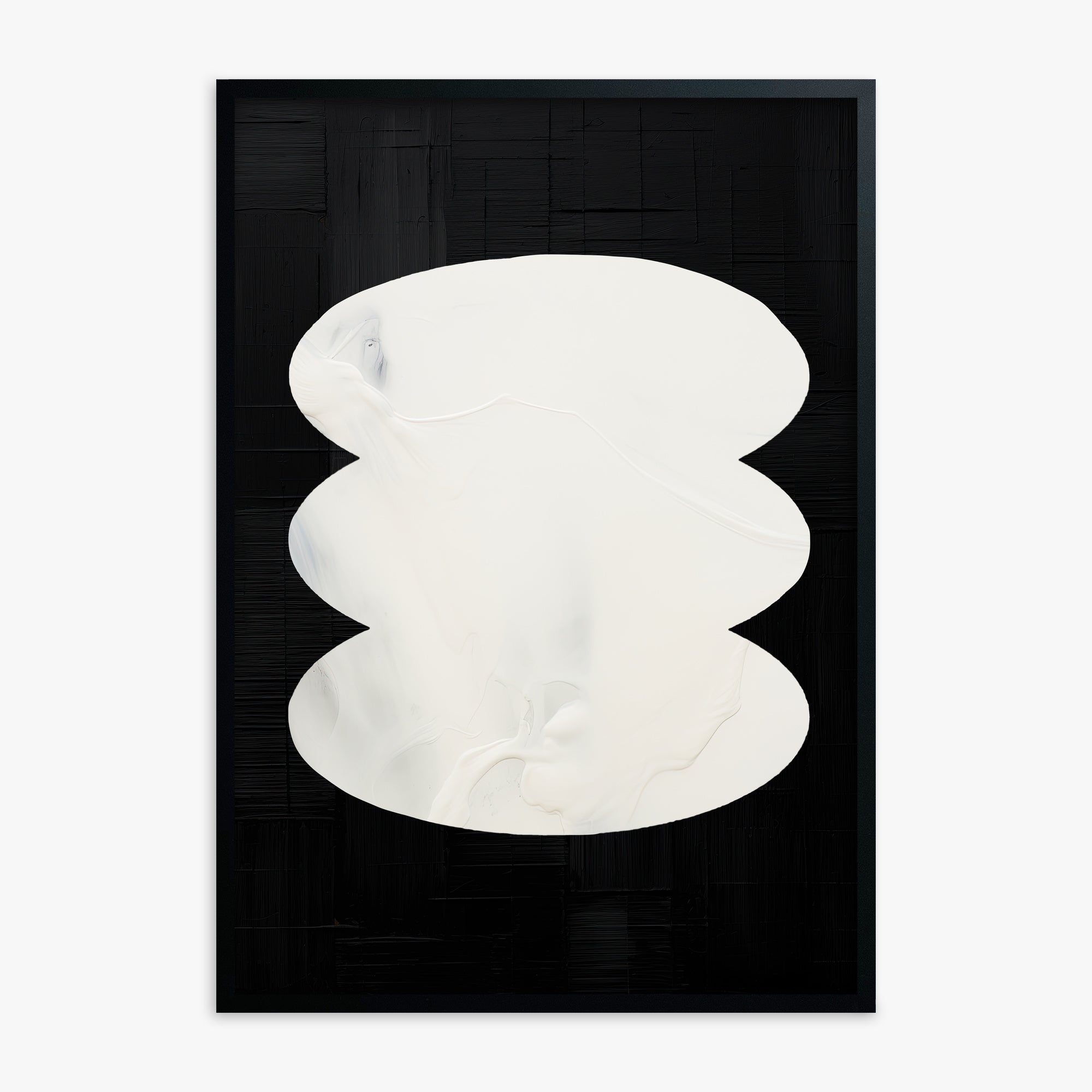 Dual Whispers, Black Framed Poster With Black Frame
