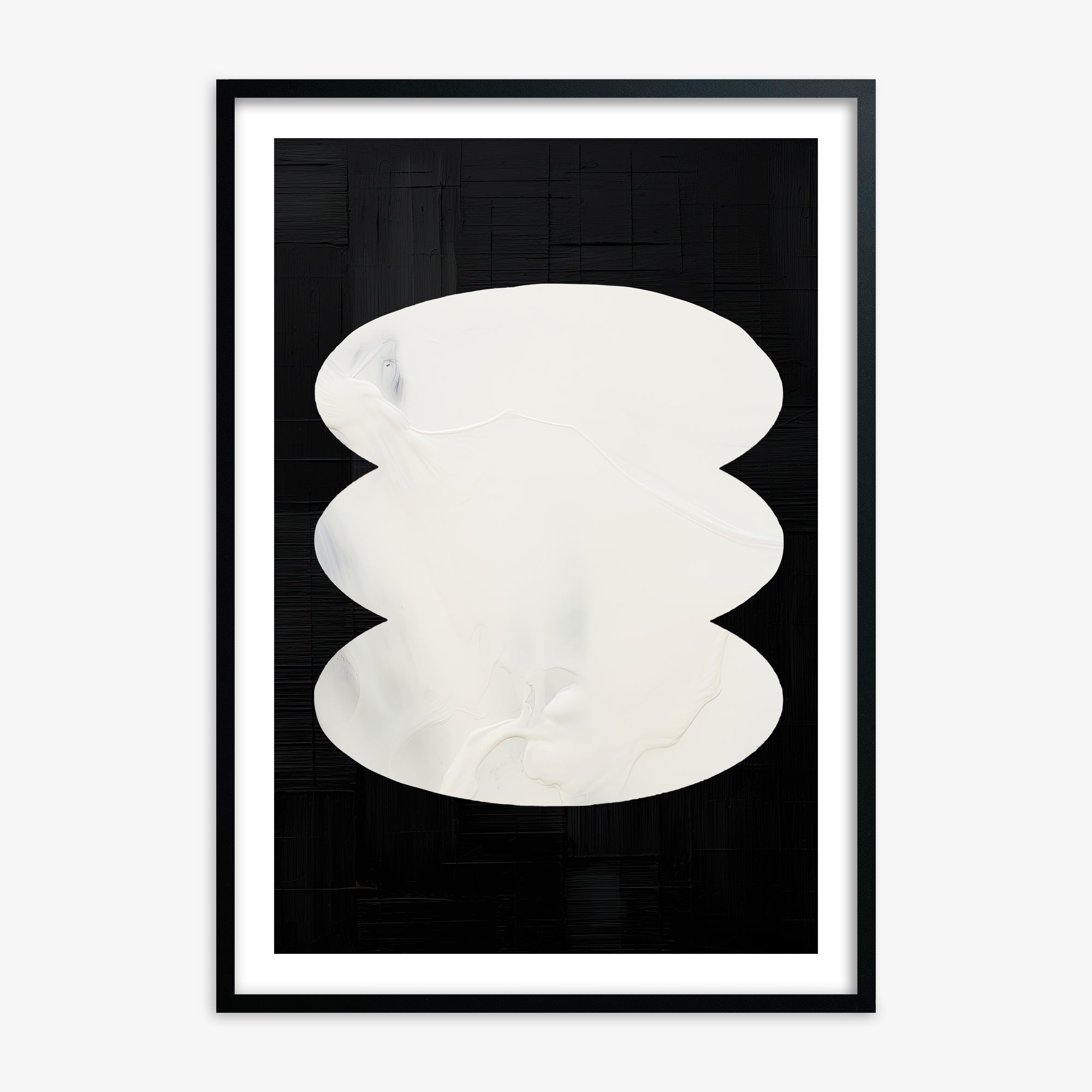 Dual Whispers, Black Framed Poster With Black Frame