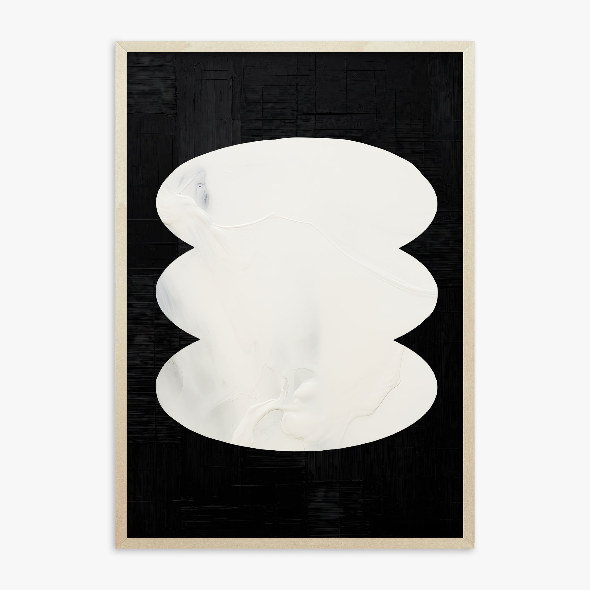 Dual Whispers, 70x100cm Framed Art Reproduction With Lime Wood Frame