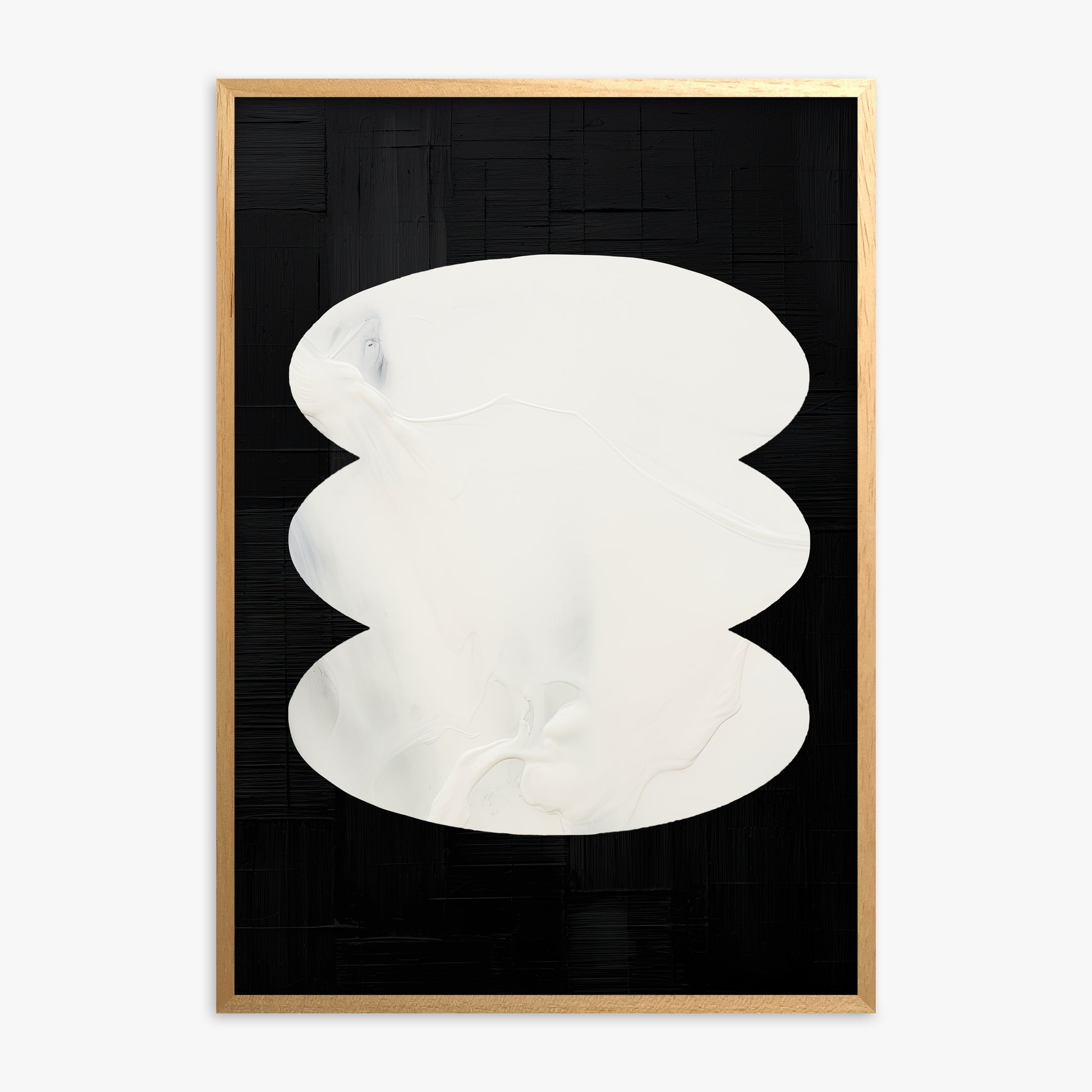 Dual Whispers, Oak Framed Poster With Oak Frame