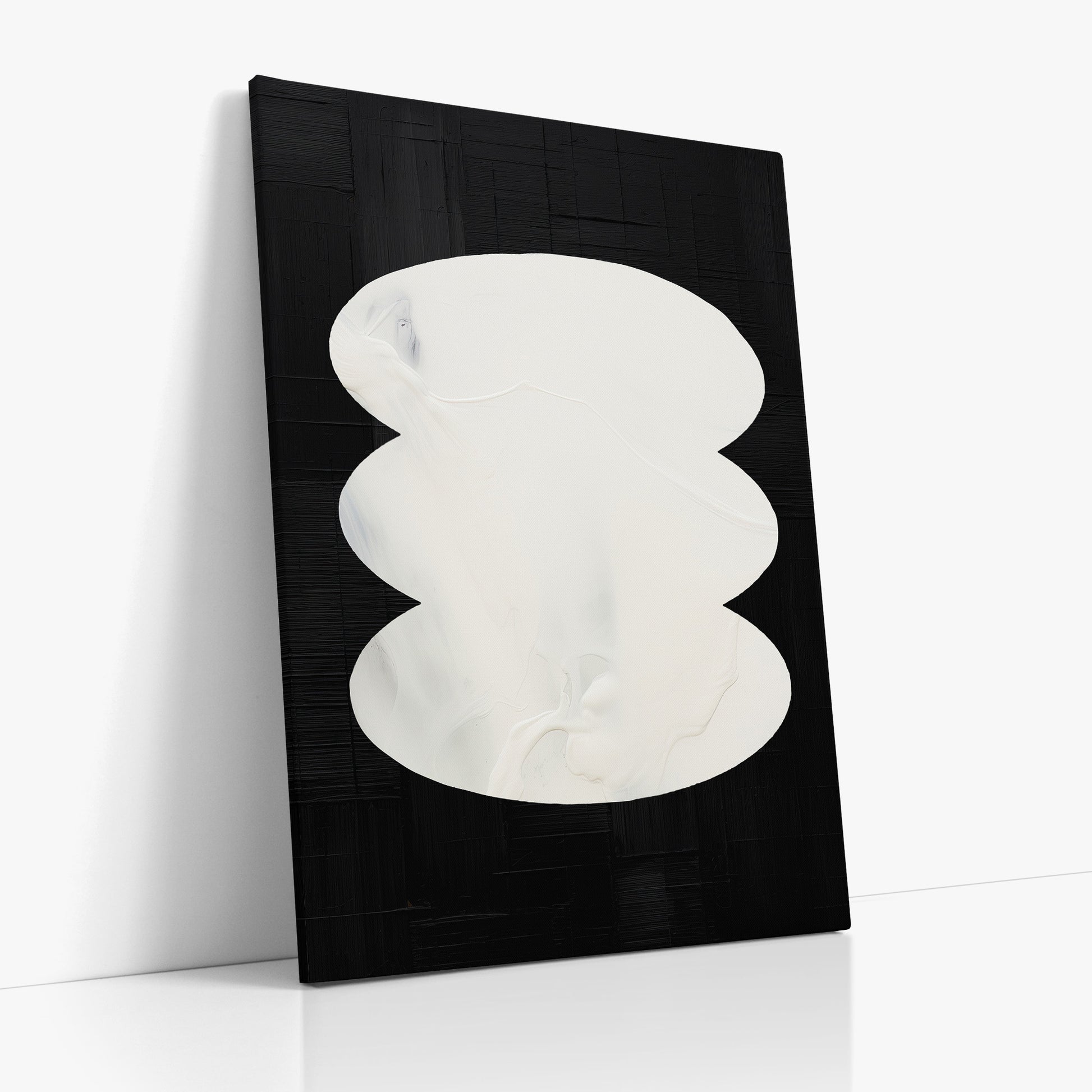 Dual Whispers, 70x100cm Satin Canvas Art Reproduction Left Angle