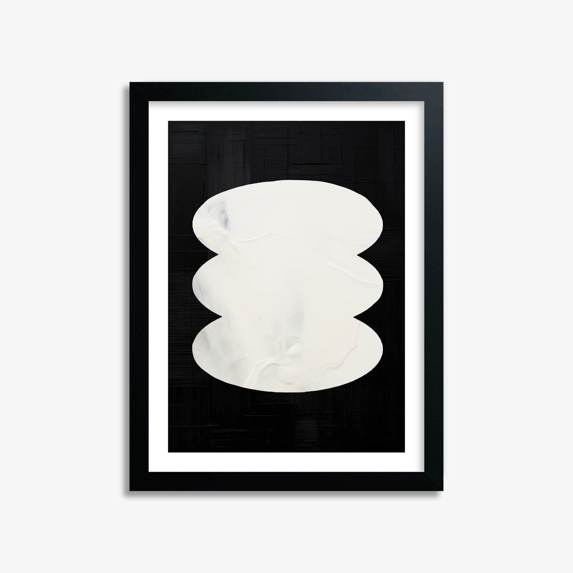 Dual Whispers, 30x40cm Black Framed Art Reproduction