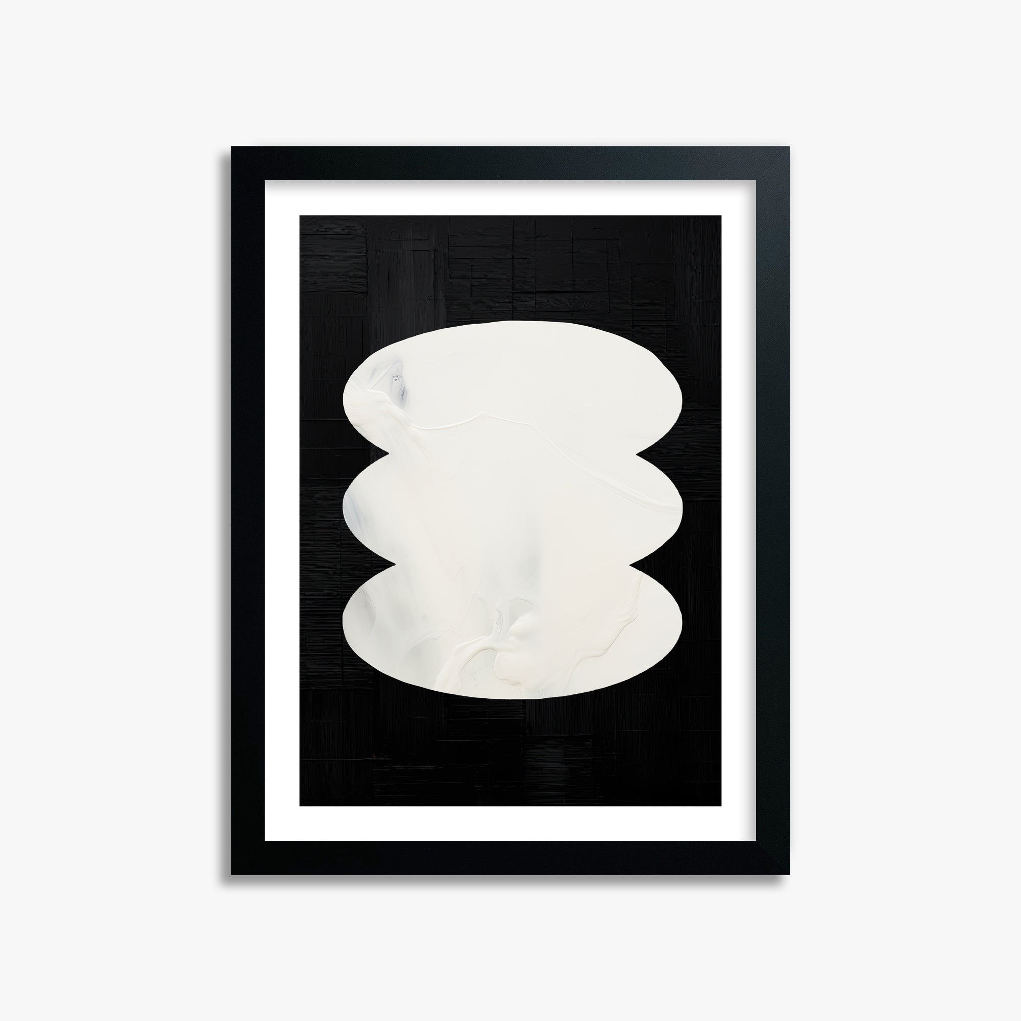 Dual Whispers, 30x40cm Black Framed Art Reproduction