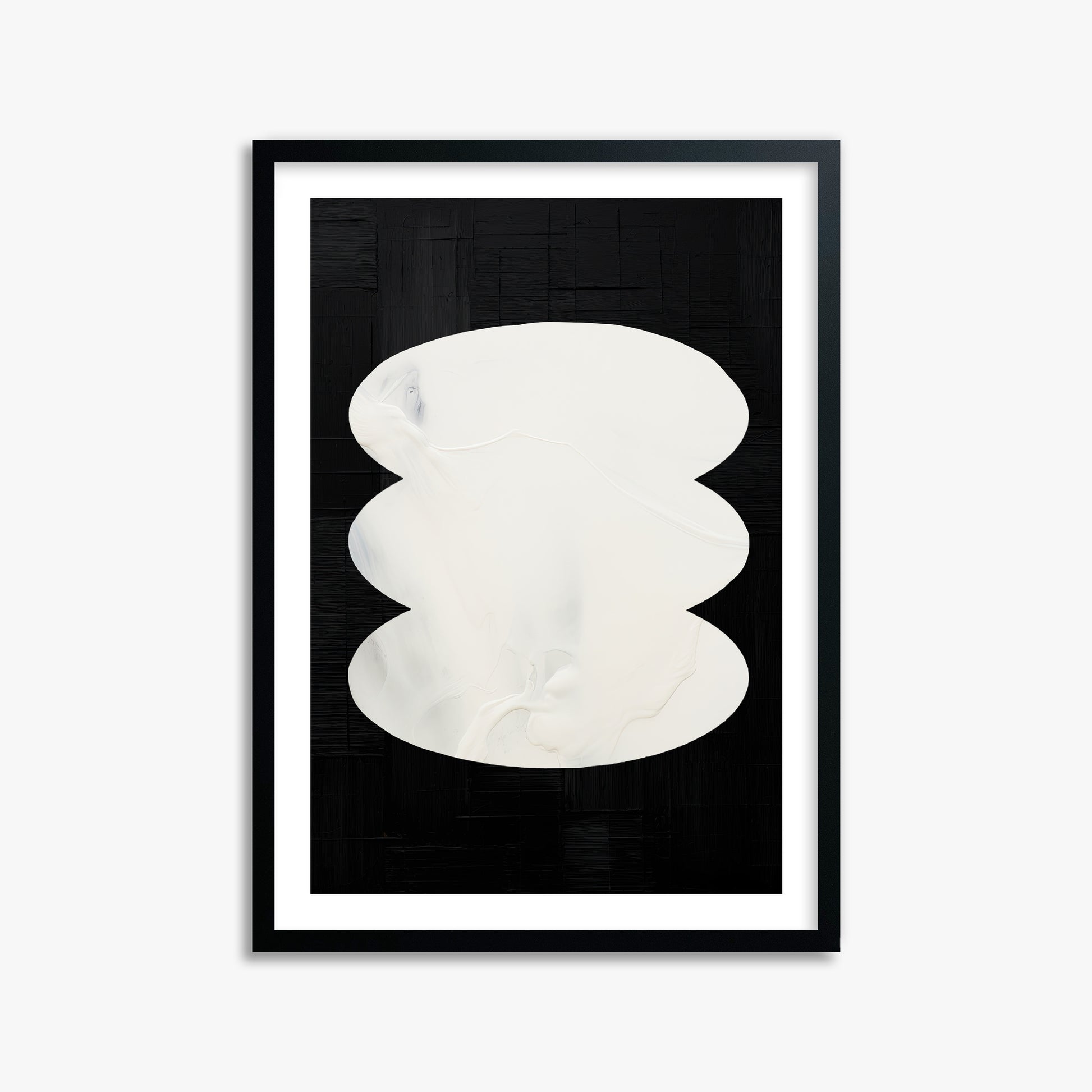 Dual Whispers, 50x70cm Black Framed Art Reproduction