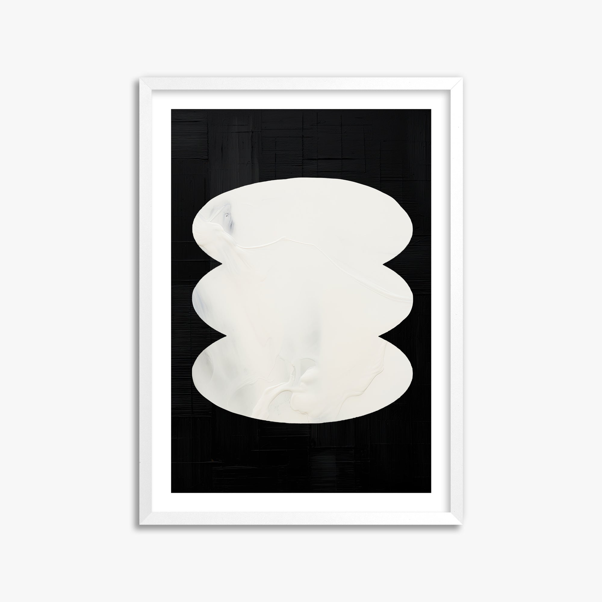 Dual Whispers, 50x70cm Whitek Framed Art Reproduction