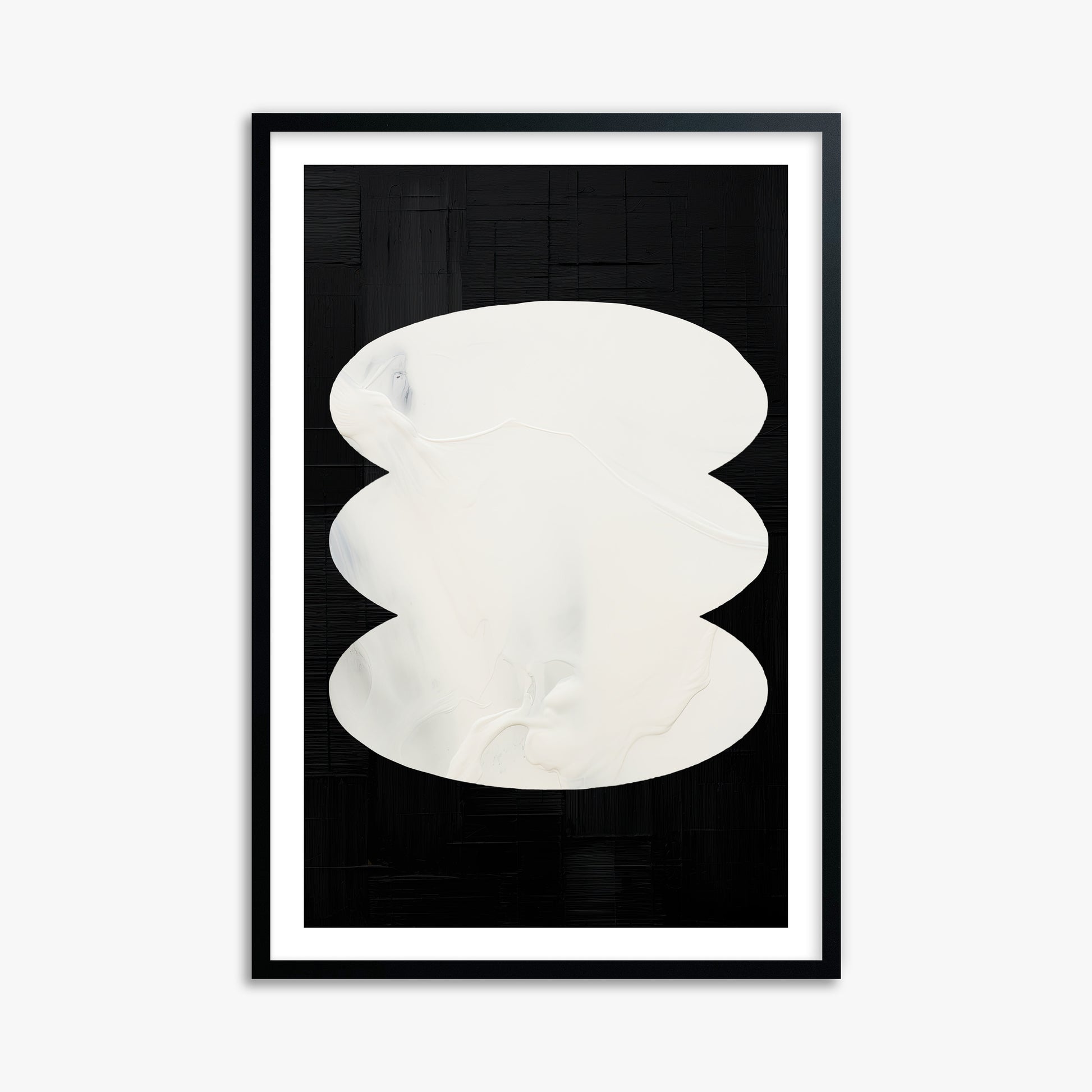 Dual Whispers, 61x91cm Black Framed Art Reproduction