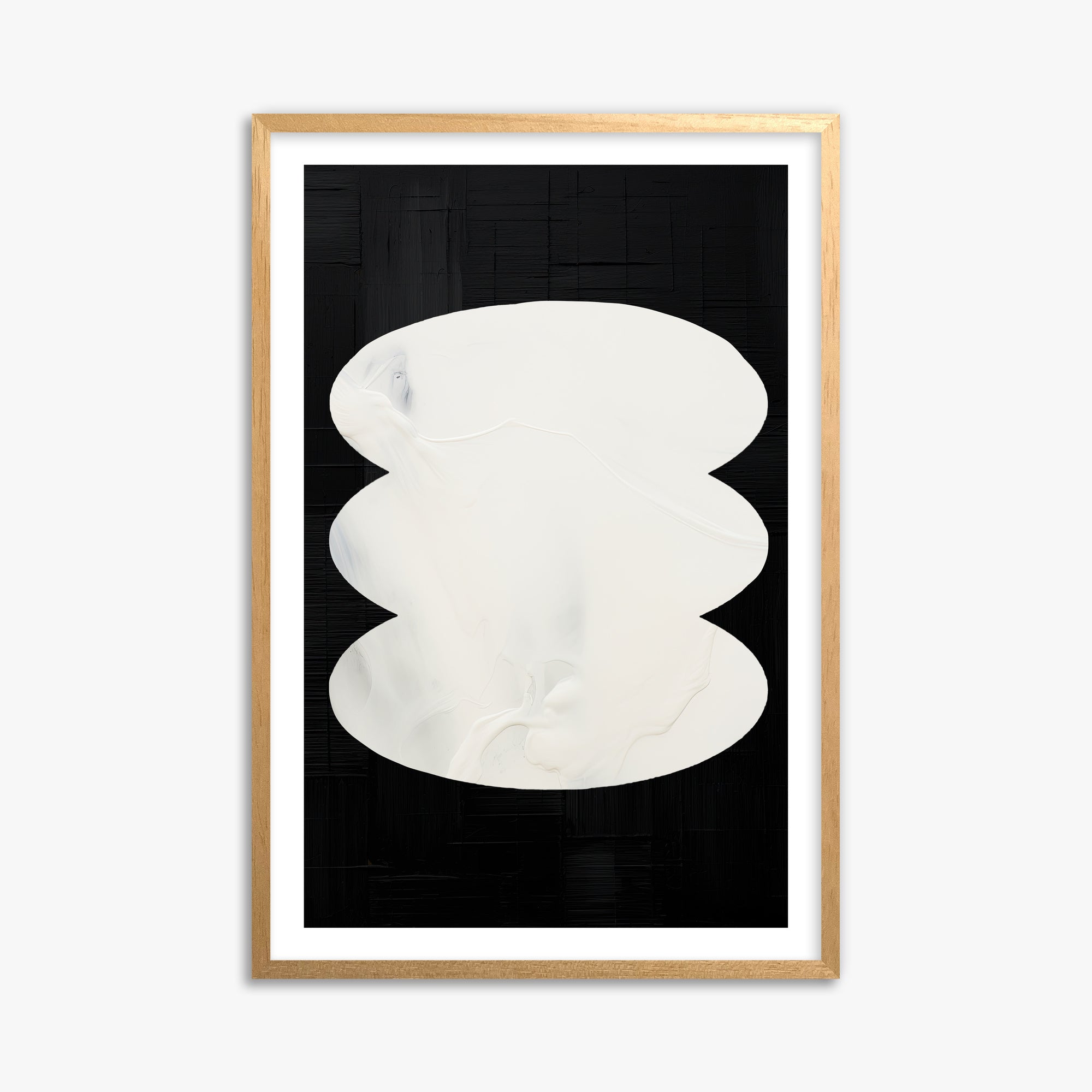 Dual Whispers, 61x91cm Oak Framed Art Reproduction