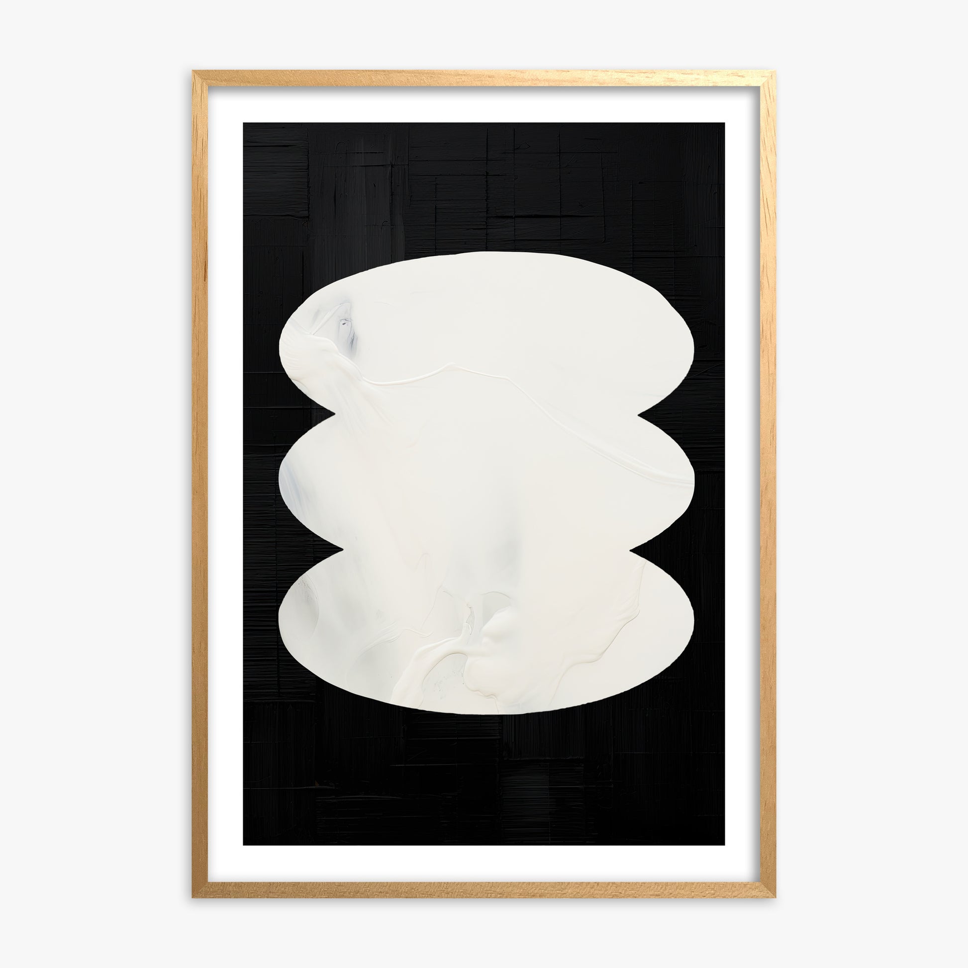 Dual Whispers, 70x100cm Oak Framed Art Reproduction