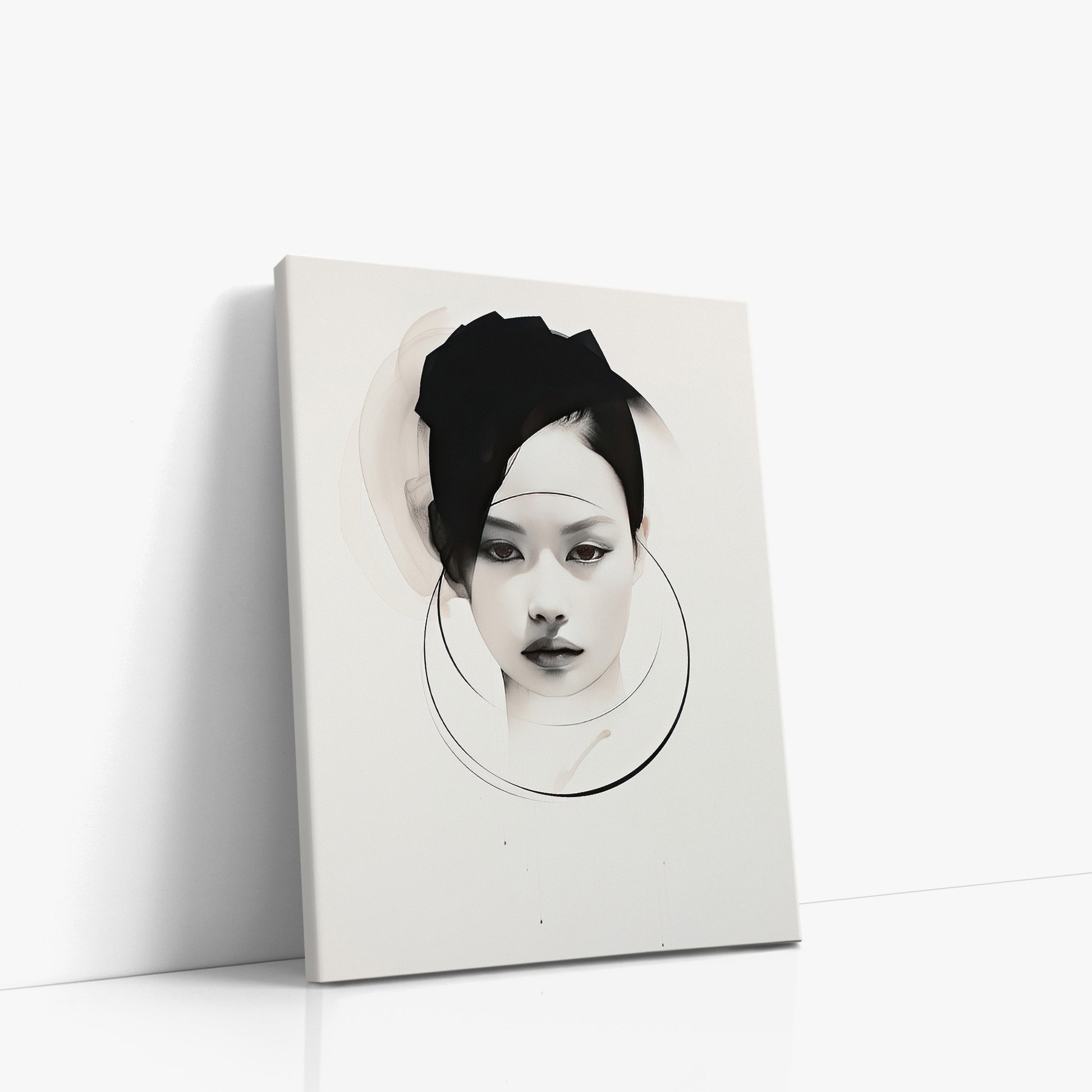 Encircled Gaze, 30x40cm Satin Canvas Art Reproduction Left Angle