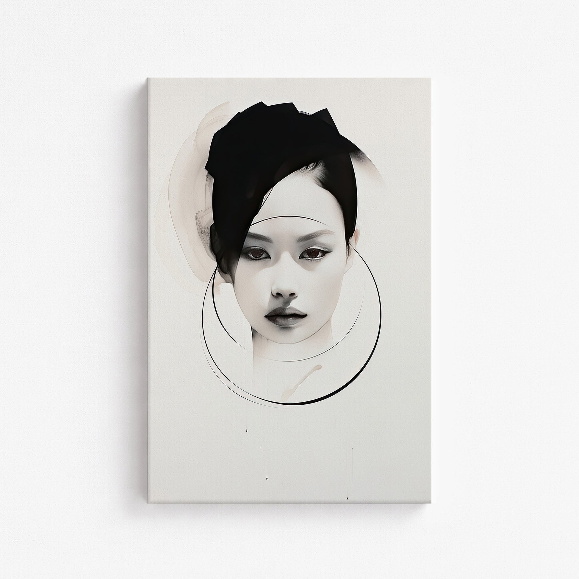 Encircled Gaze, 61x91cm Satin Canvas Art Reproduction