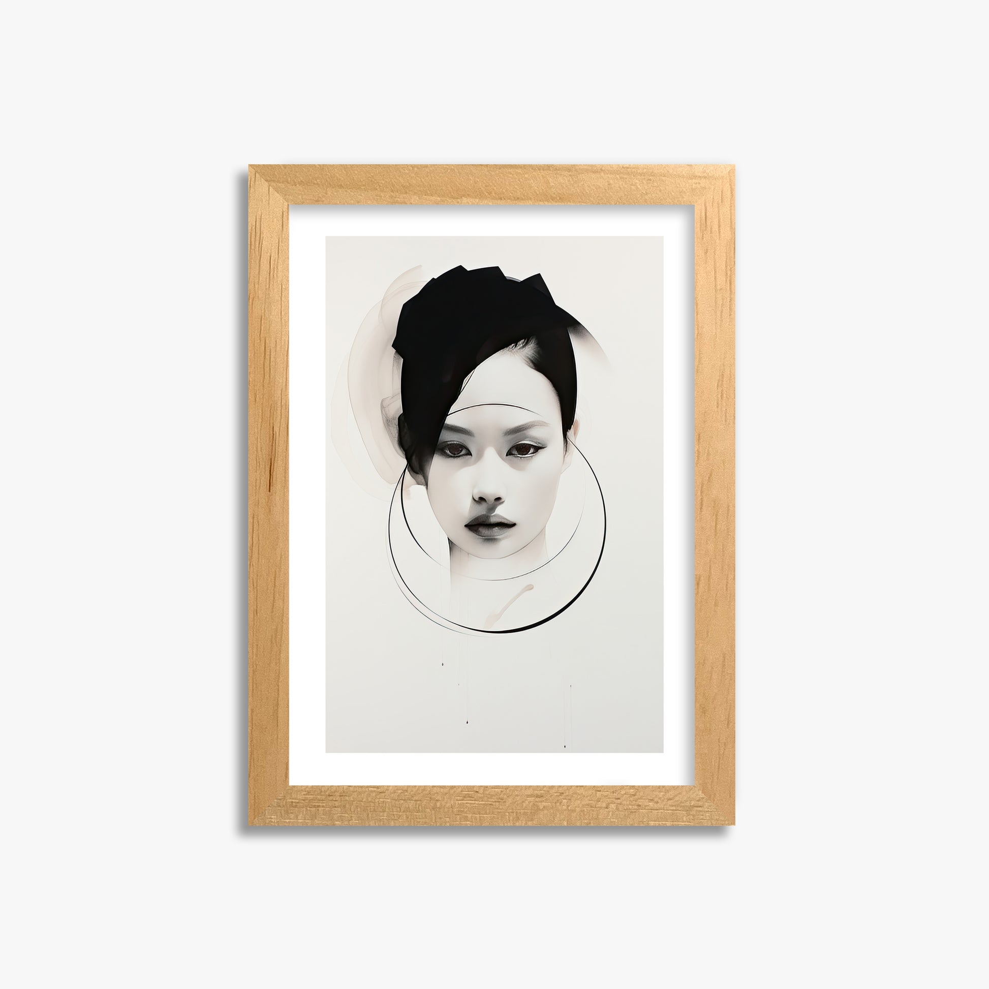 Encircled Gaze, 21x30cm Oak Framed Art Reproduction