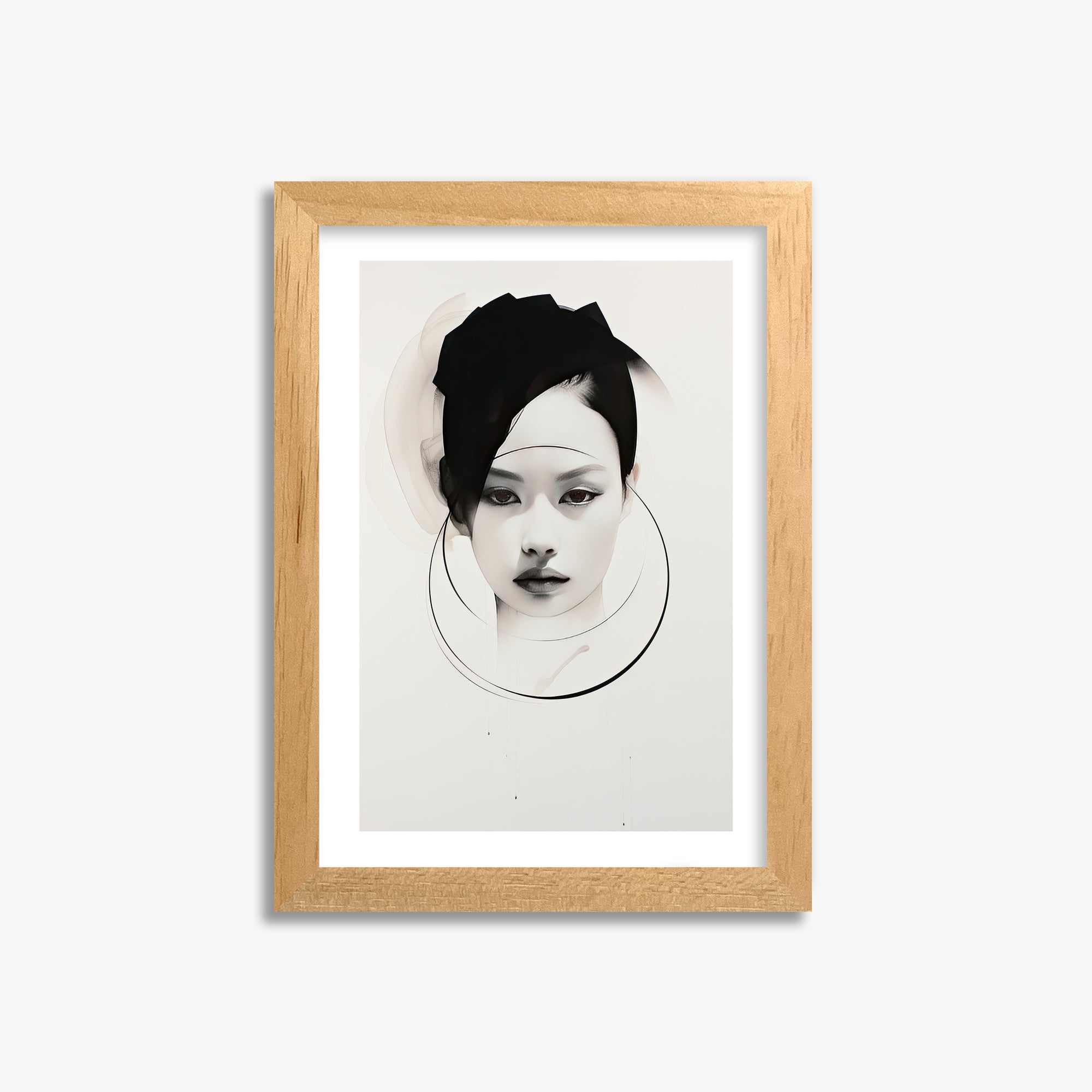Encircled Gaze, 21x30cm Oak Framed Art Reproduction