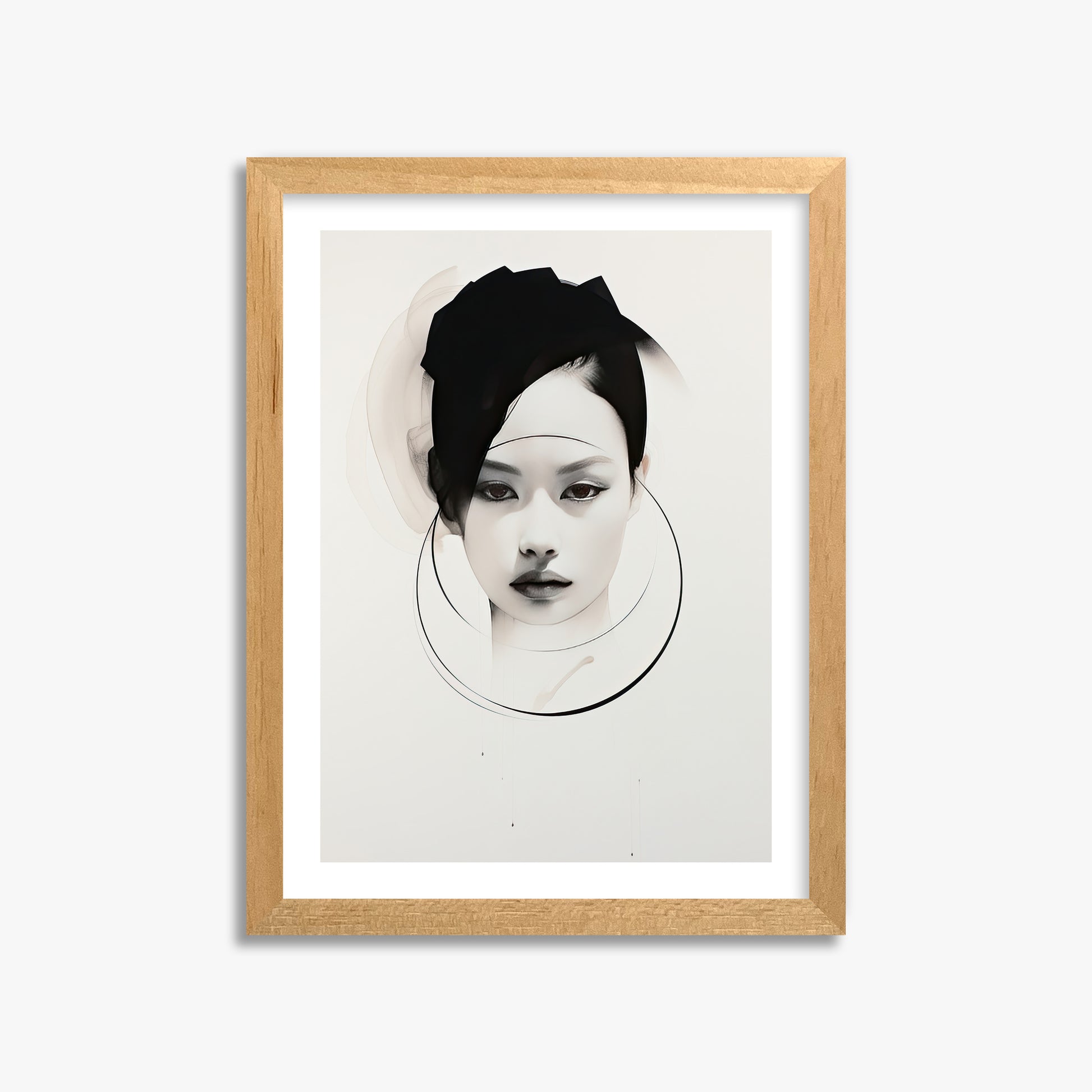 Encircled Gaze, 30x40cm Oak Framed Art Reproduction
