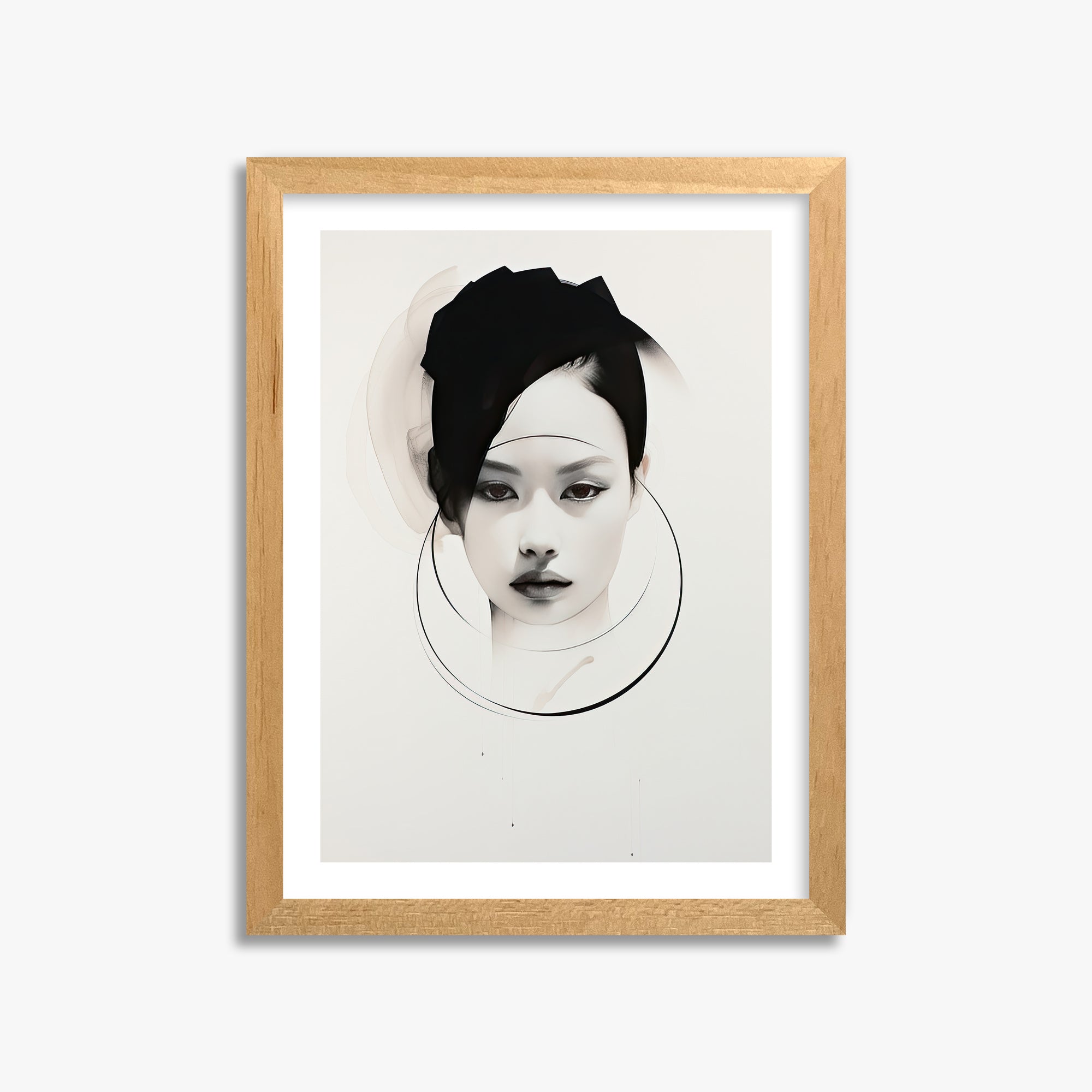 Encircled Gaze, 30x40cm Oak Framed Art Reproduction