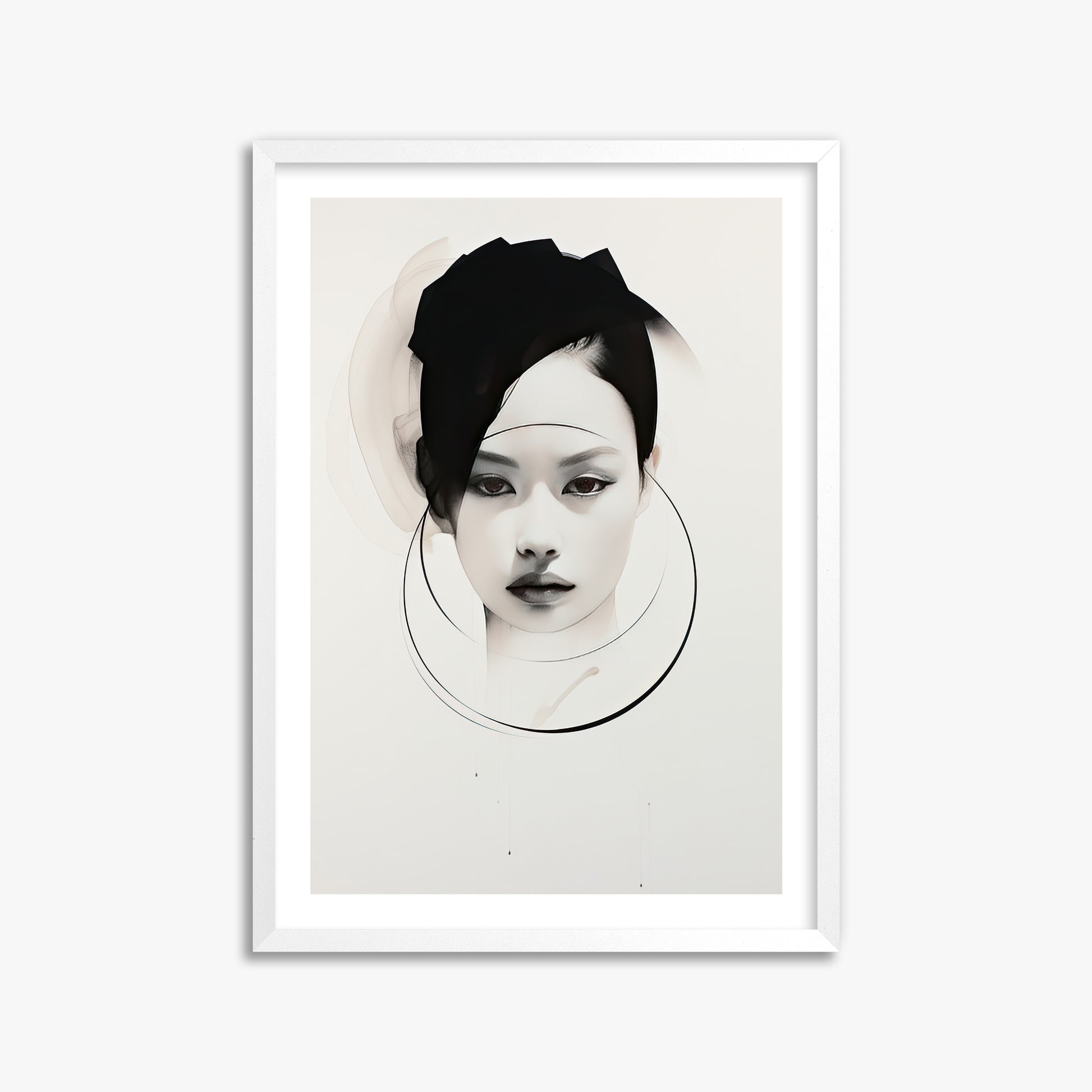 Encircled Gaze, 50x70cm Whitek Framed Art Reproduction