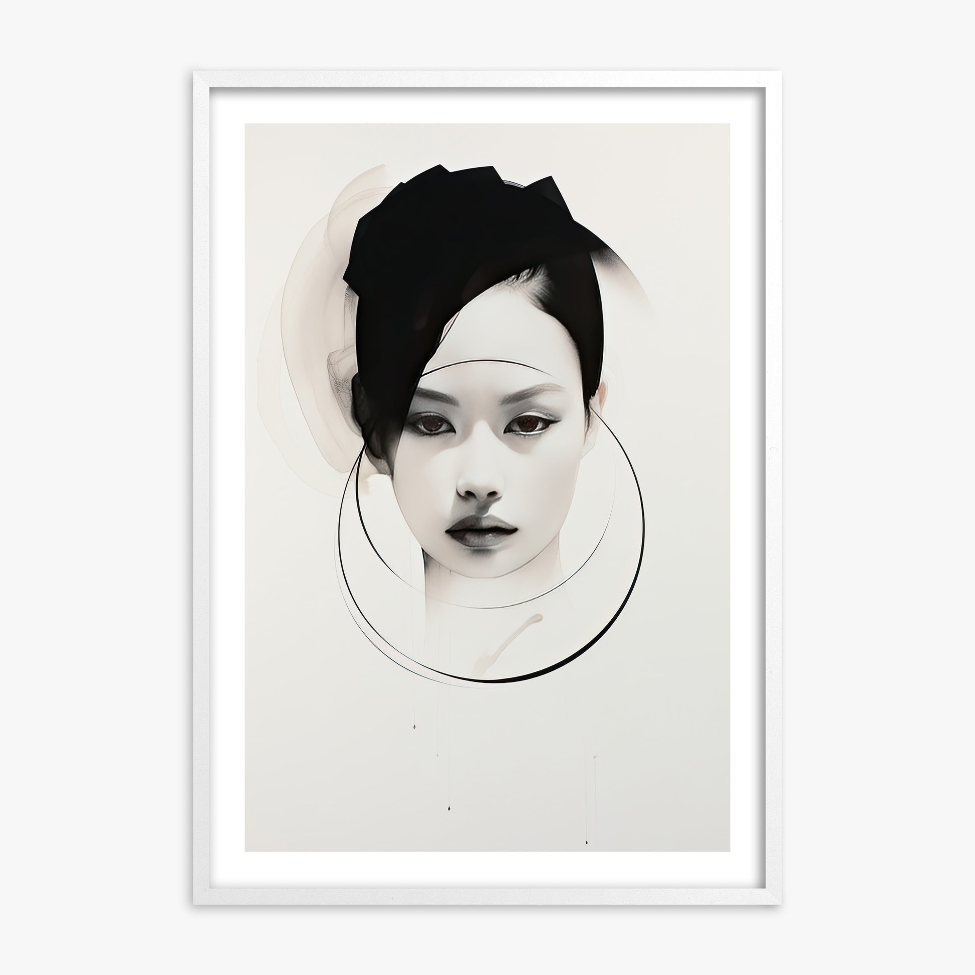 Encircled Gaze, 70x100cm Whitek Framed Art Reproduction