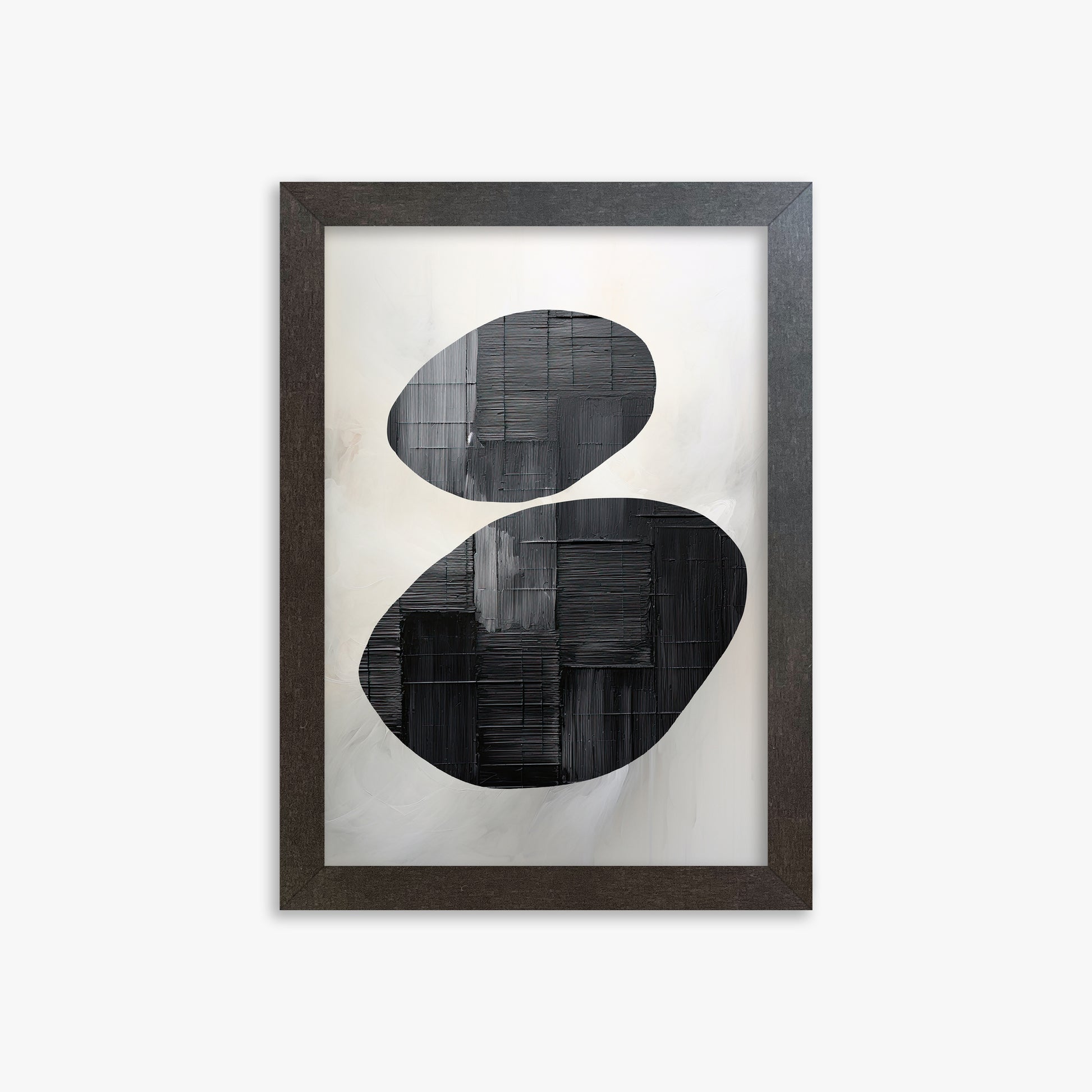 Balanced Echoes, 21x30cm Framed Art Reproduction With Espresso Frame