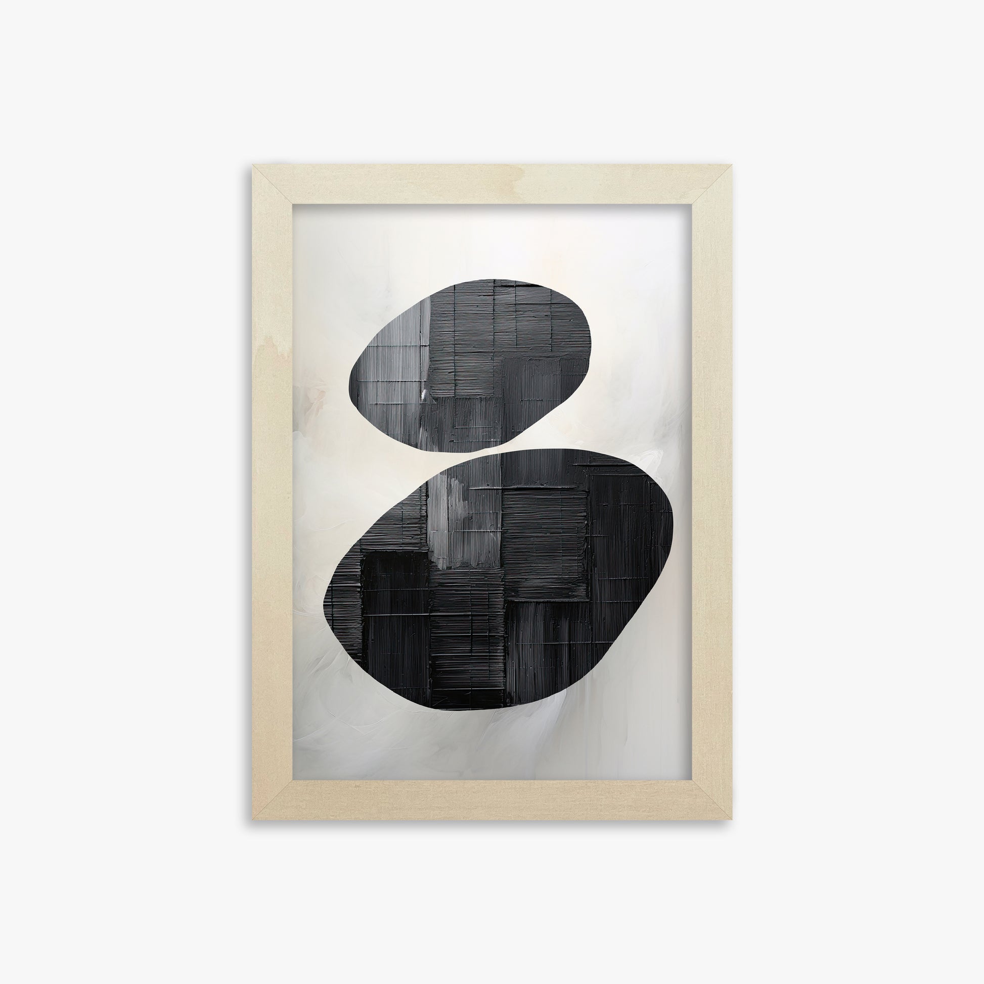 Balanced Echoes, 21x30cm Framed Art Reproduction With Lime Wood Frame