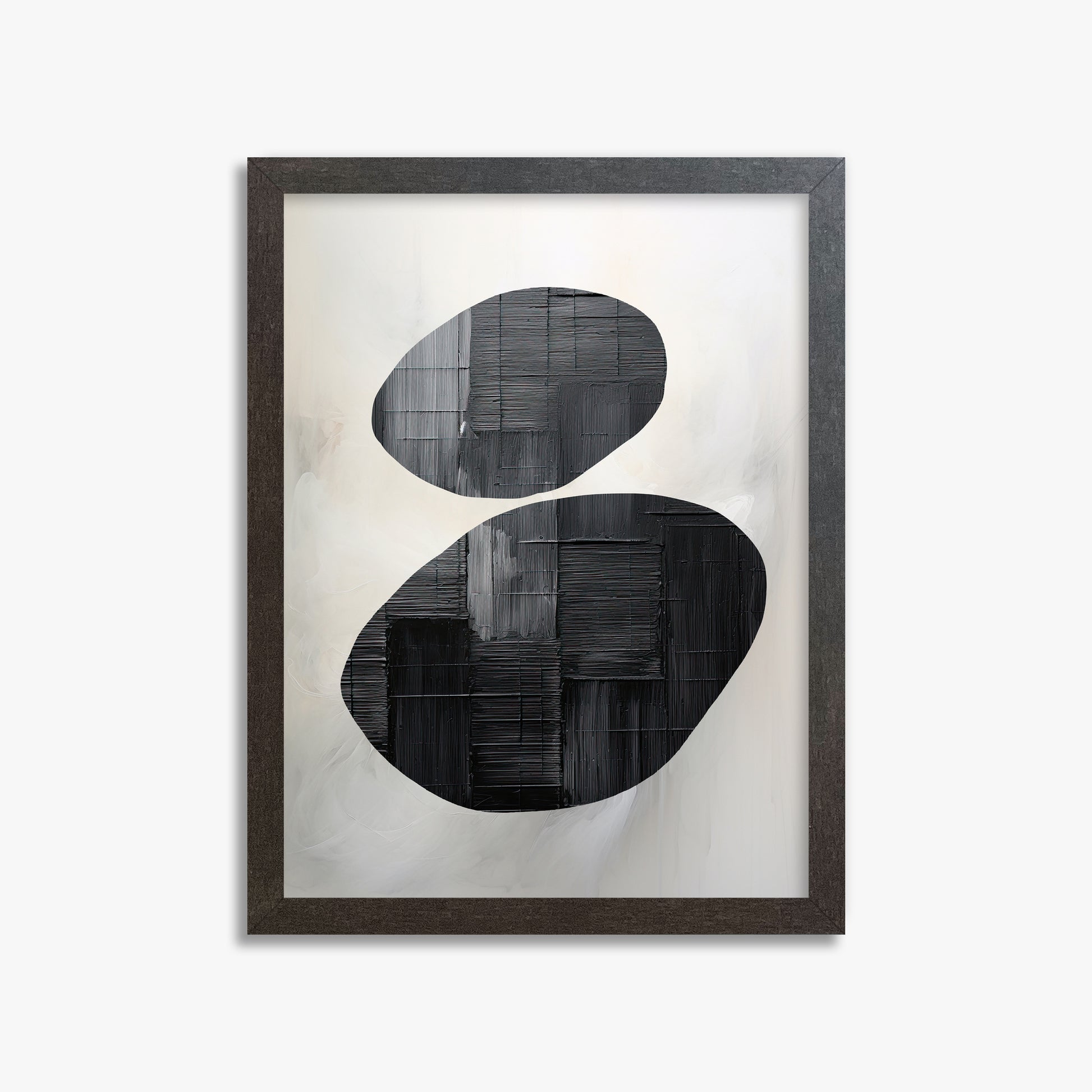 Balanced Echoes, 30x40cm Framed Art Reproduction With Espresso Frame