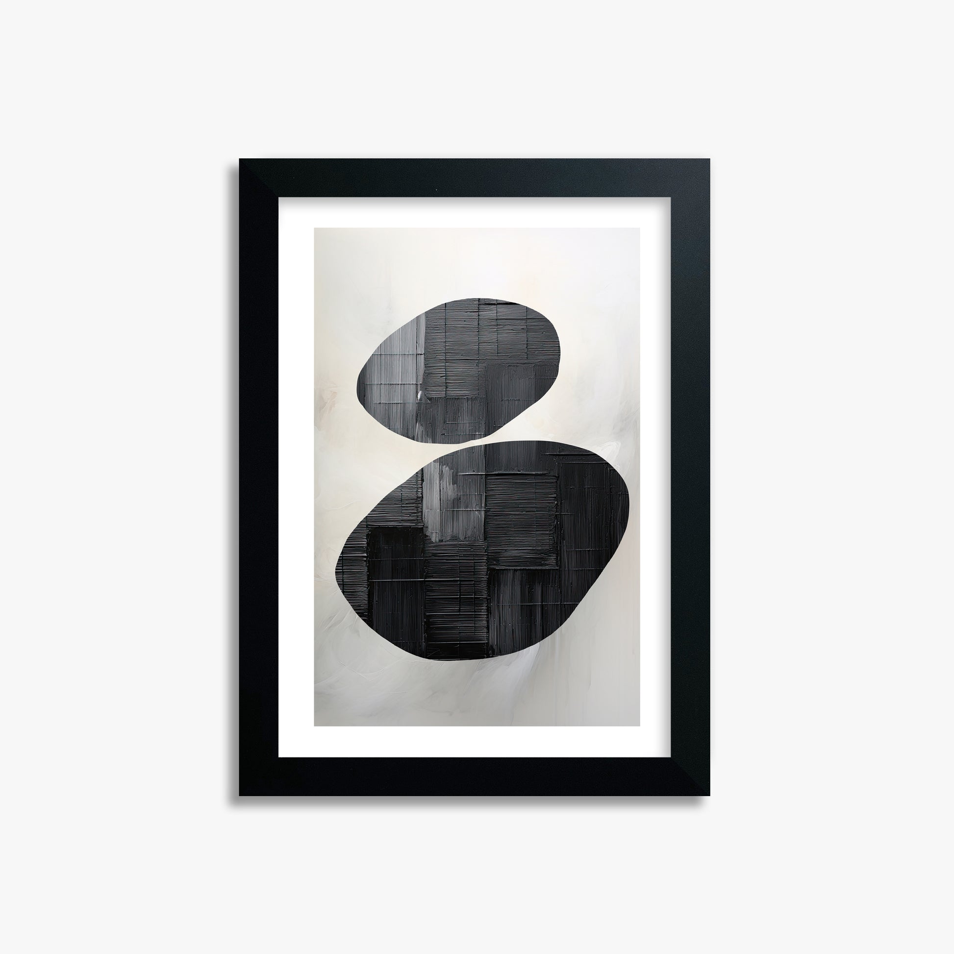 Balanced Echoes, 21x30cm Black Framed Art Reproduction