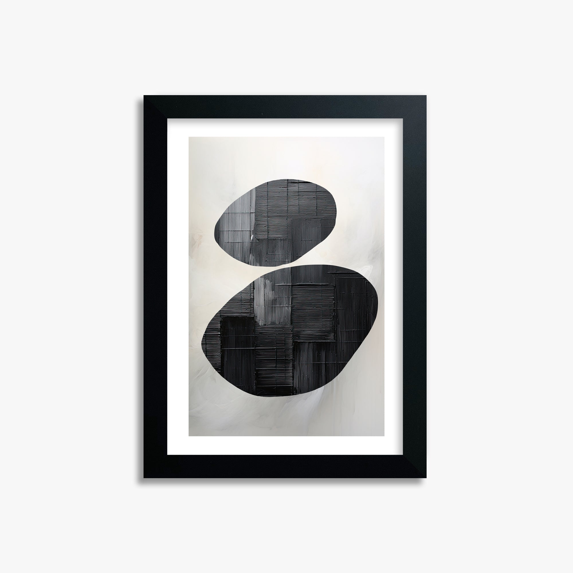 Balanced Echoes, 21x30cm Black Framed Art Reproduction