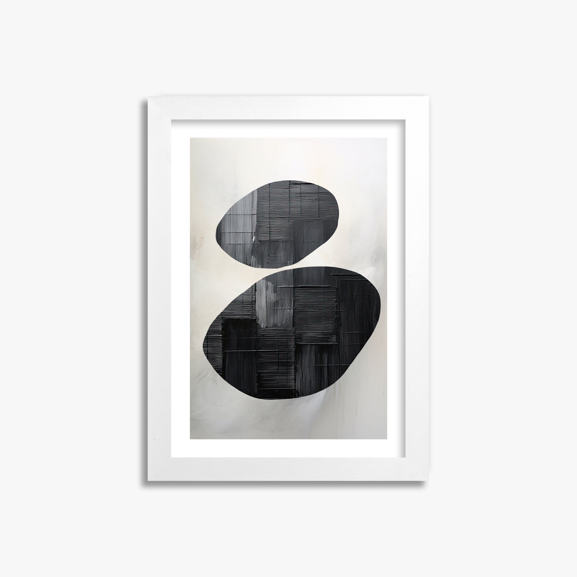 Balanced Echoes, 21x30cm Whitek Framed Art Reproduction