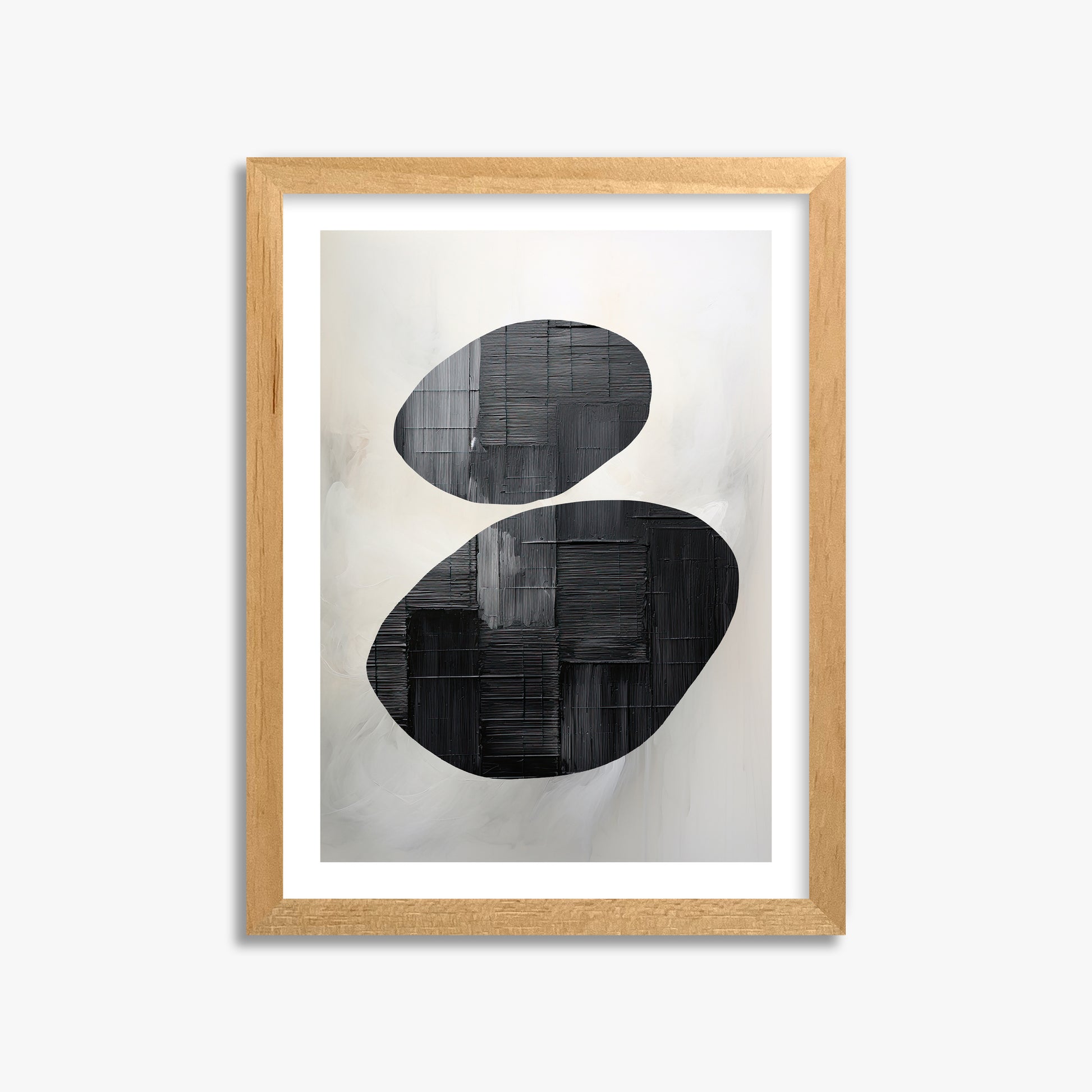 Balanced Echoes, 30x40cm Oak Framed Art Reproduction