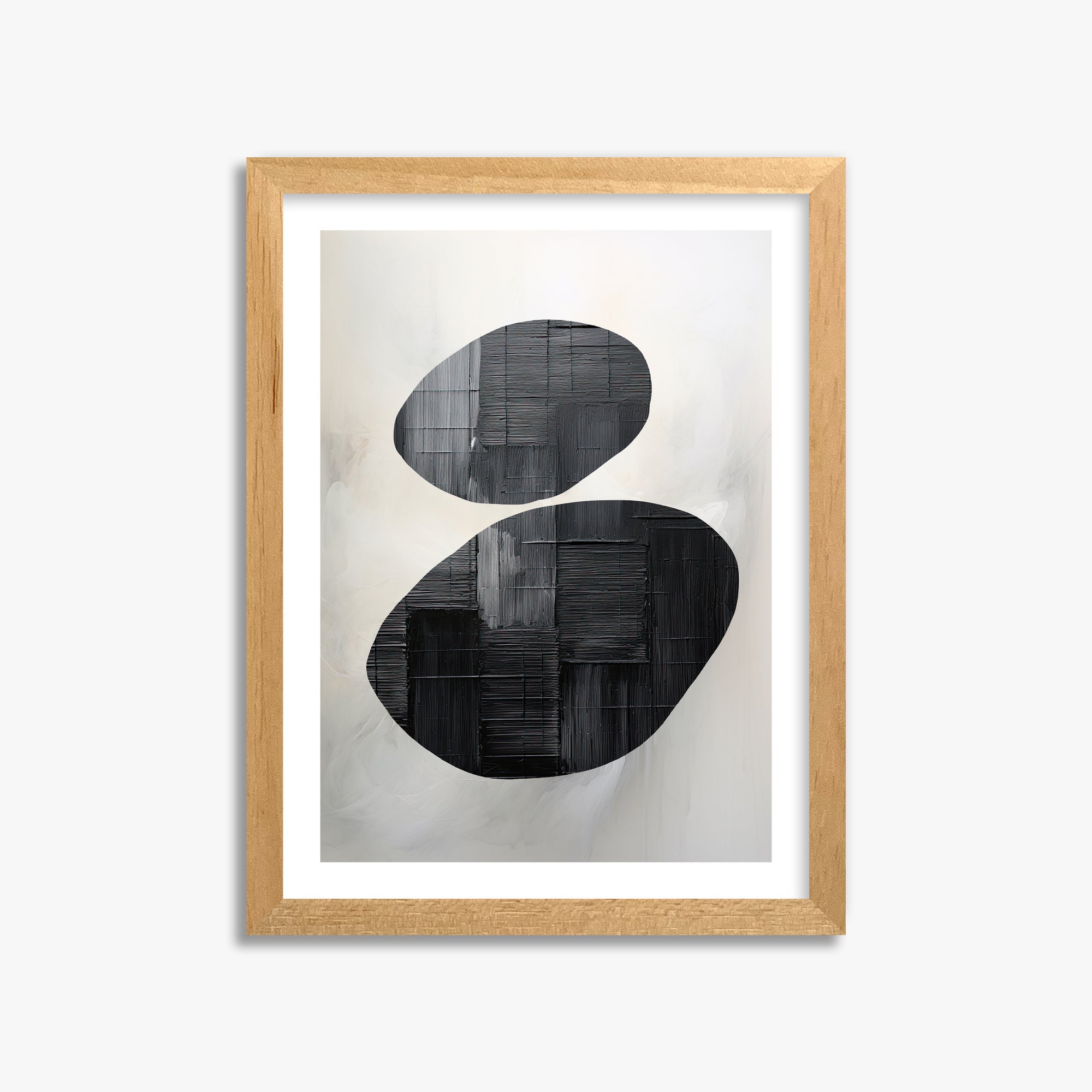 Balanced Echoes, 30x40cm Oak Framed Art Reproduction