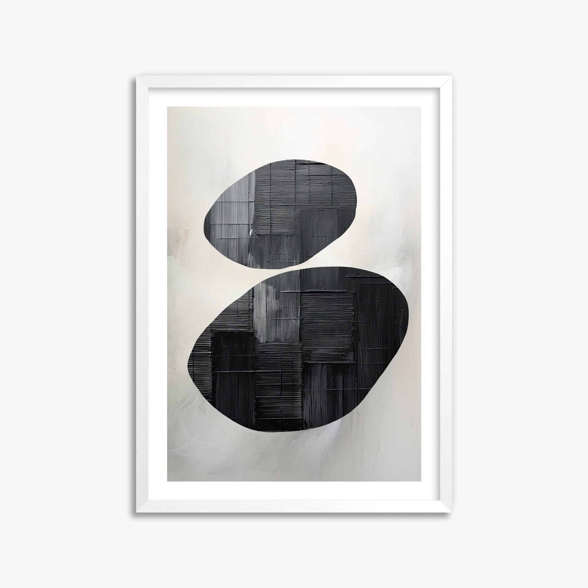 Balanced Echoes, 50x70cm Whitek Framed Art Reproduction