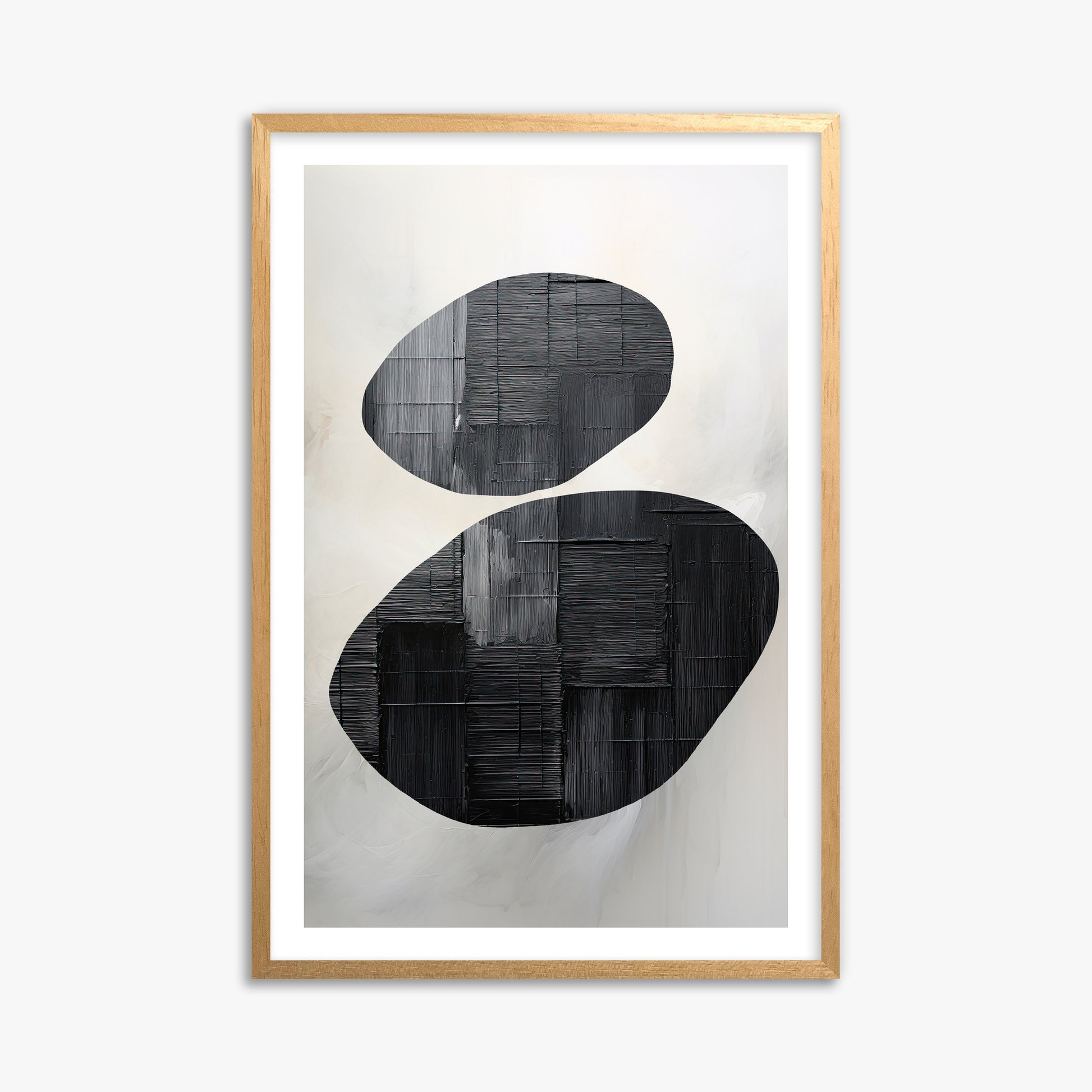 Balanced Echoes, 61x91cm Oak Framed Art Reproduction