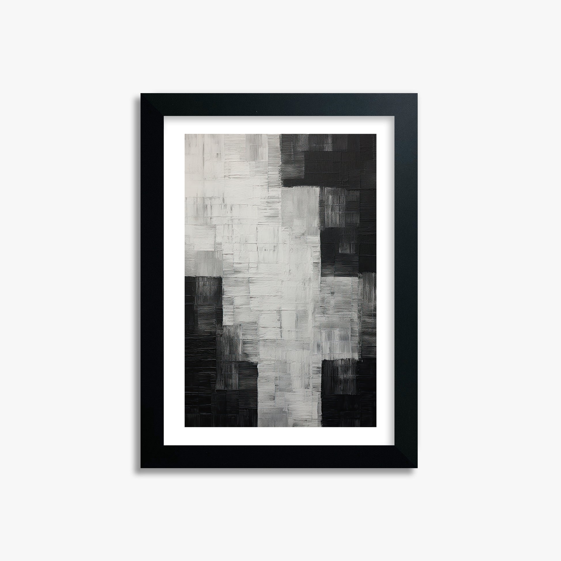 Monochrome Matrix, 21x30cm Black Framed Art Reproduction
