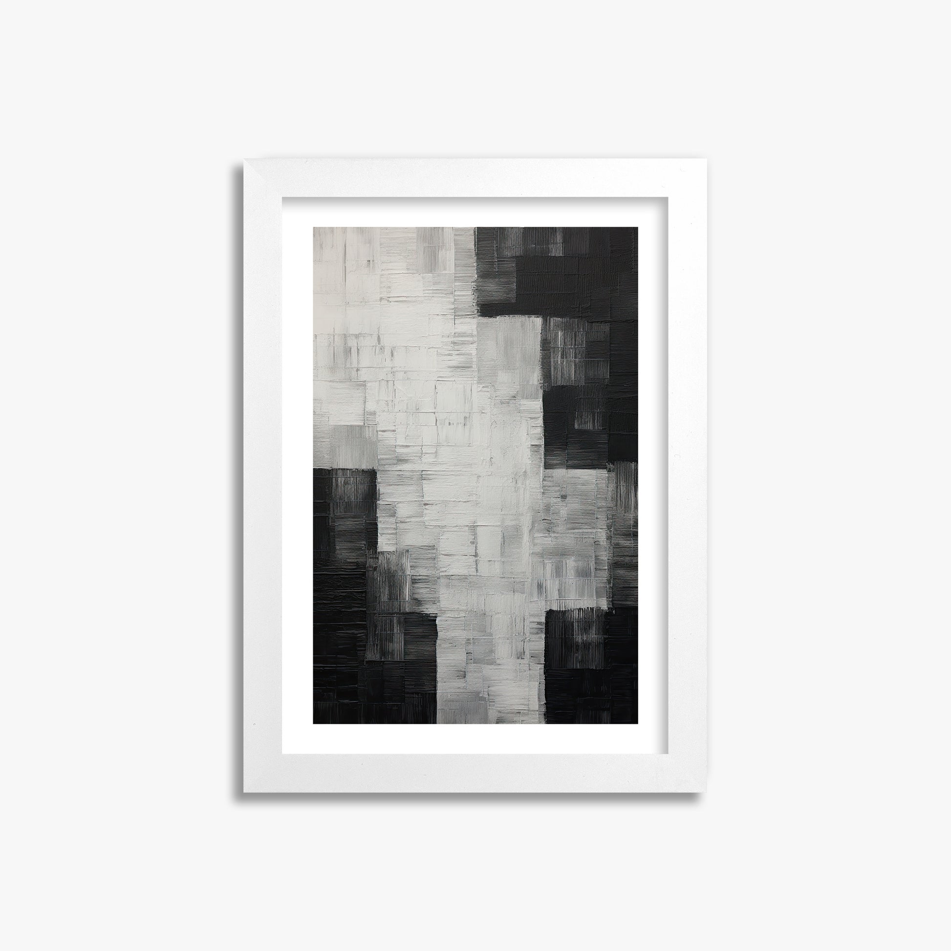 Monochrome Matrix, 21x30cm Whitek Framed Art Reproduction