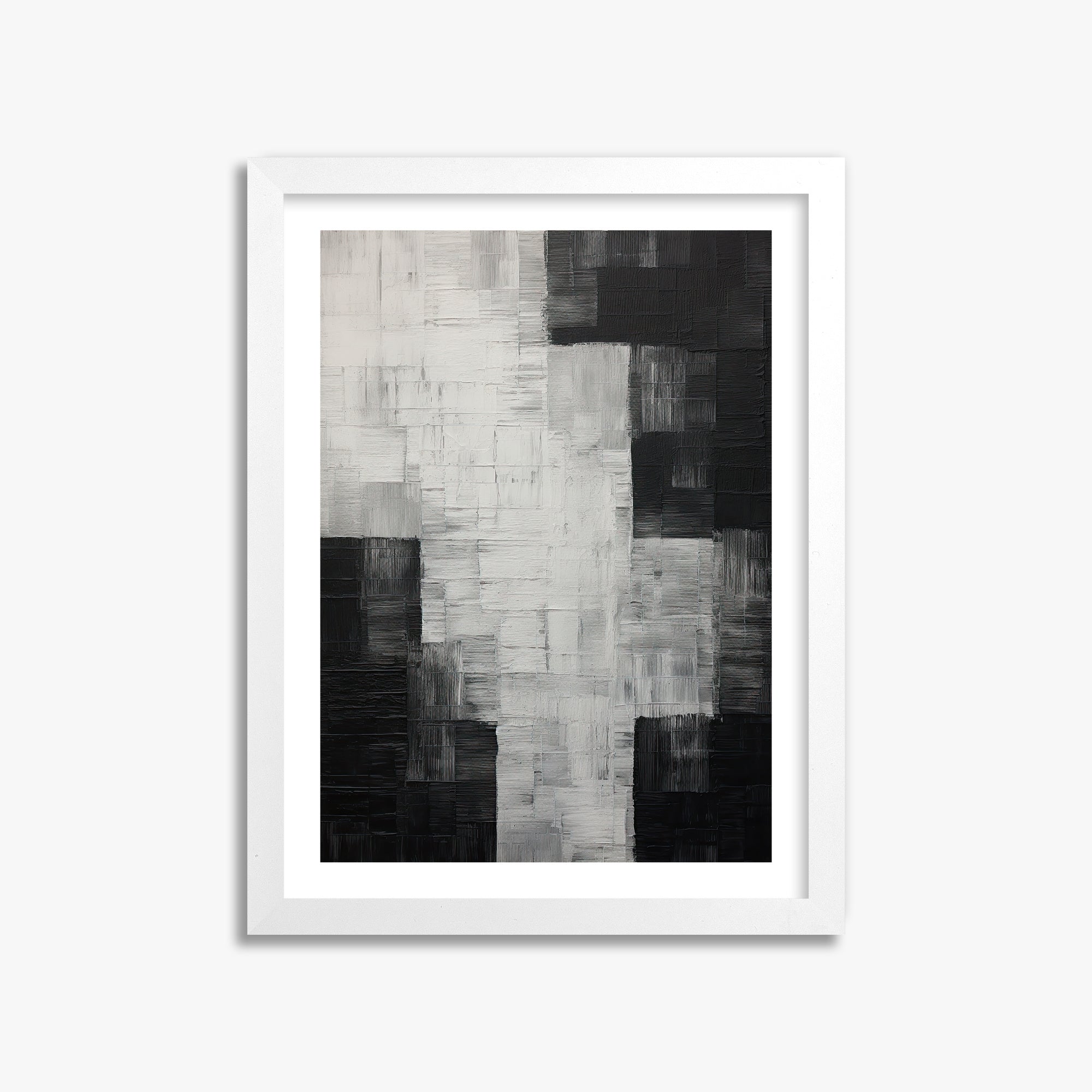 Monochrome Matrix, 30x40cm Whitek Framed Art Reproduction