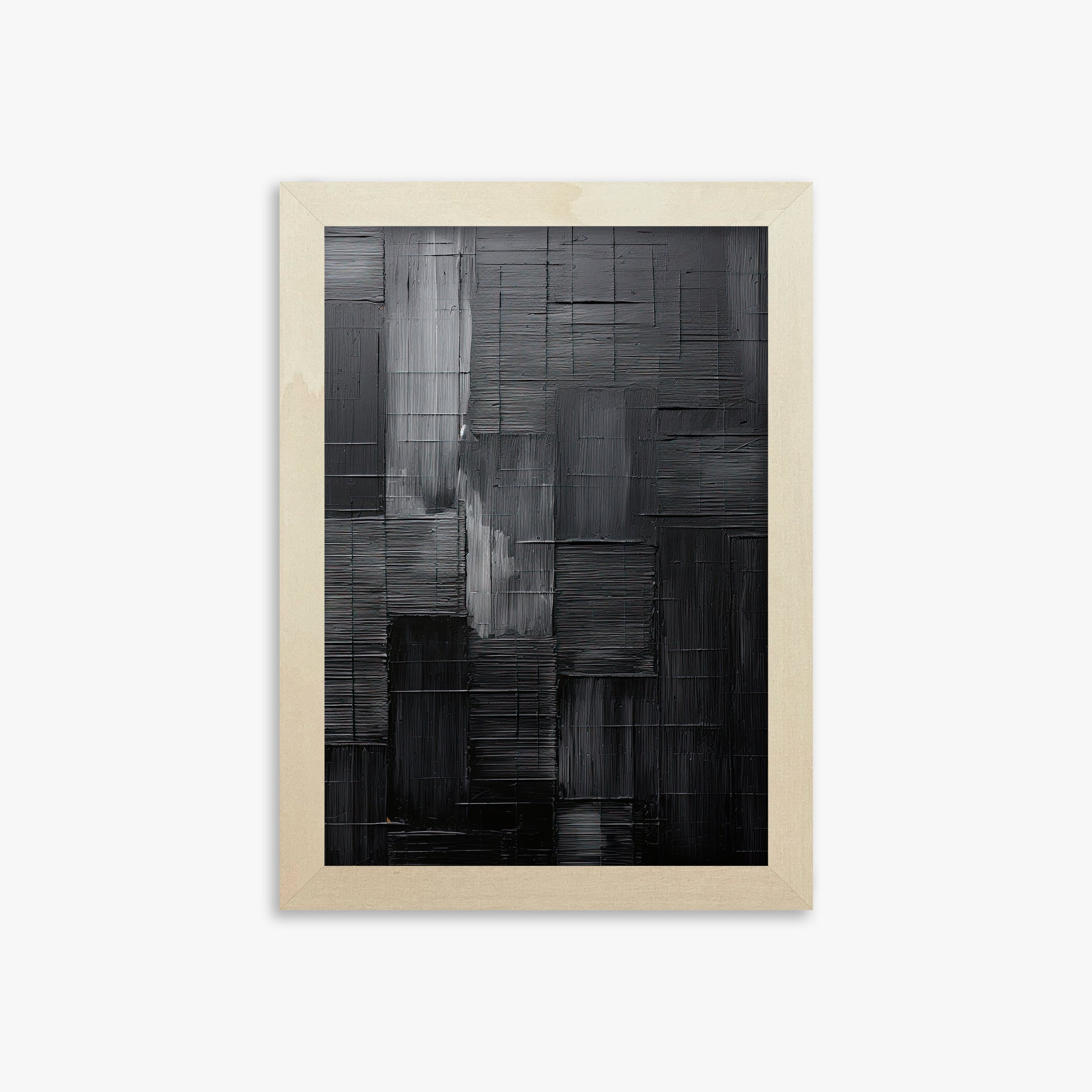 Midnight Labyrinth, 21x30cm Framed Art Reproduction With Lime Wood Frame