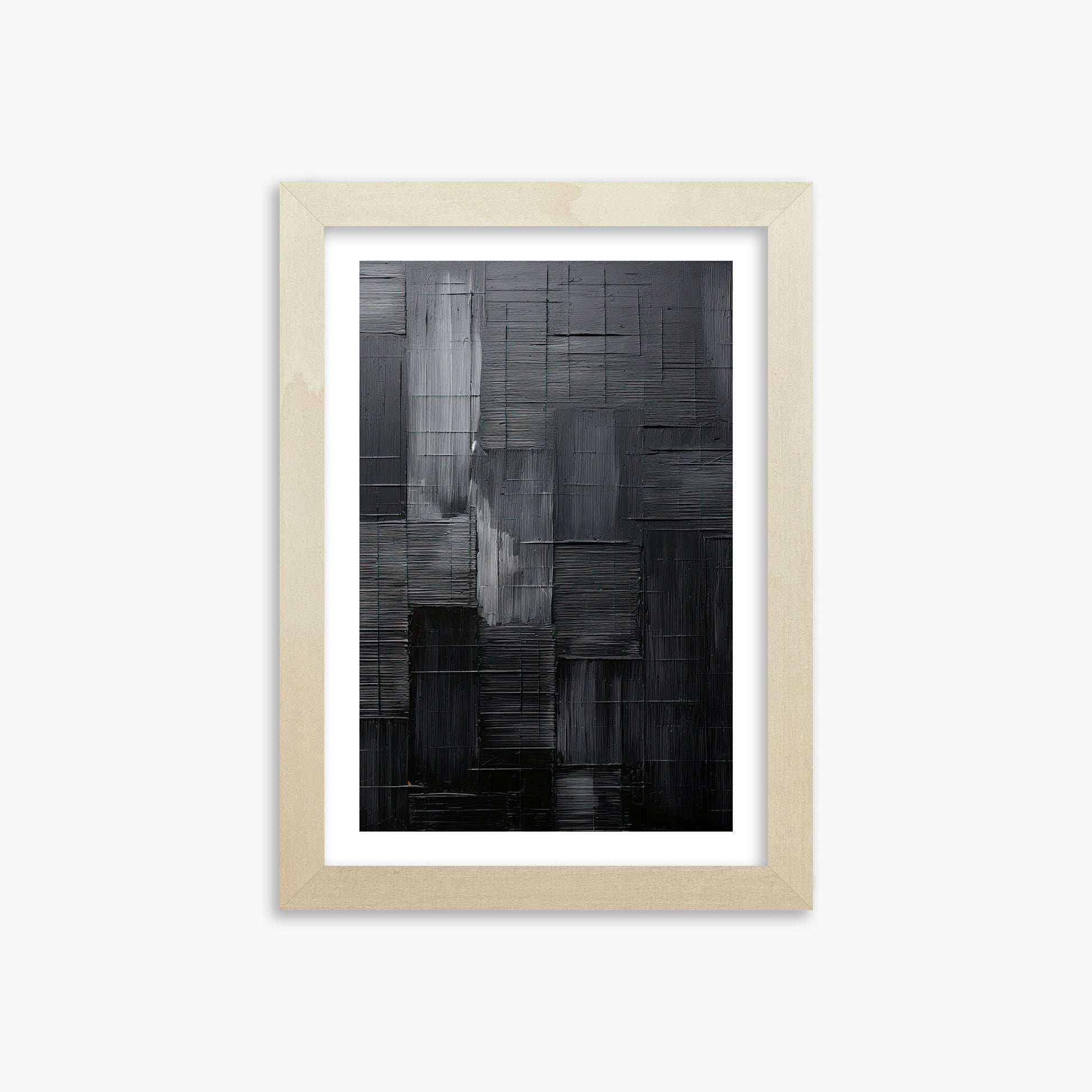 Midnight Labyrinth, 21x30cm Framed Art Reproduction With Lime Wood Frame