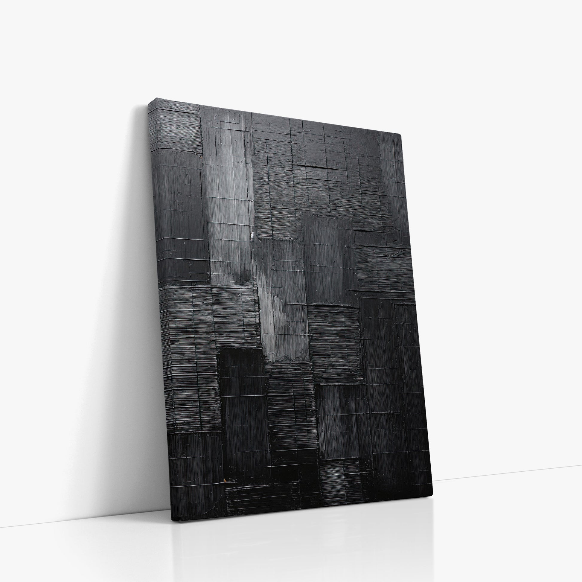 Midnight Labyrinth, 50x70cm Satin Canvas Art Reproduction Left Angle
