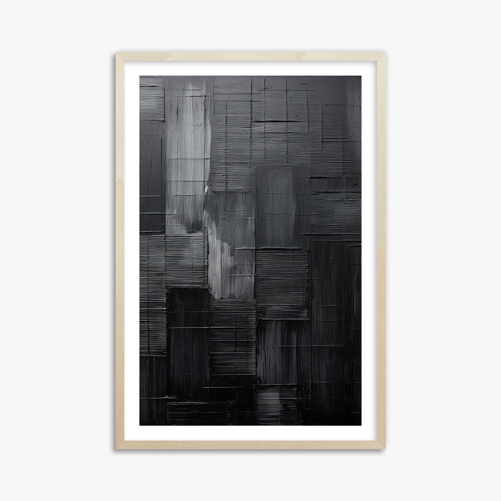 Midnight Labyrinth, 61x91cm Framed Art Reproduction With Lime Wood Frame