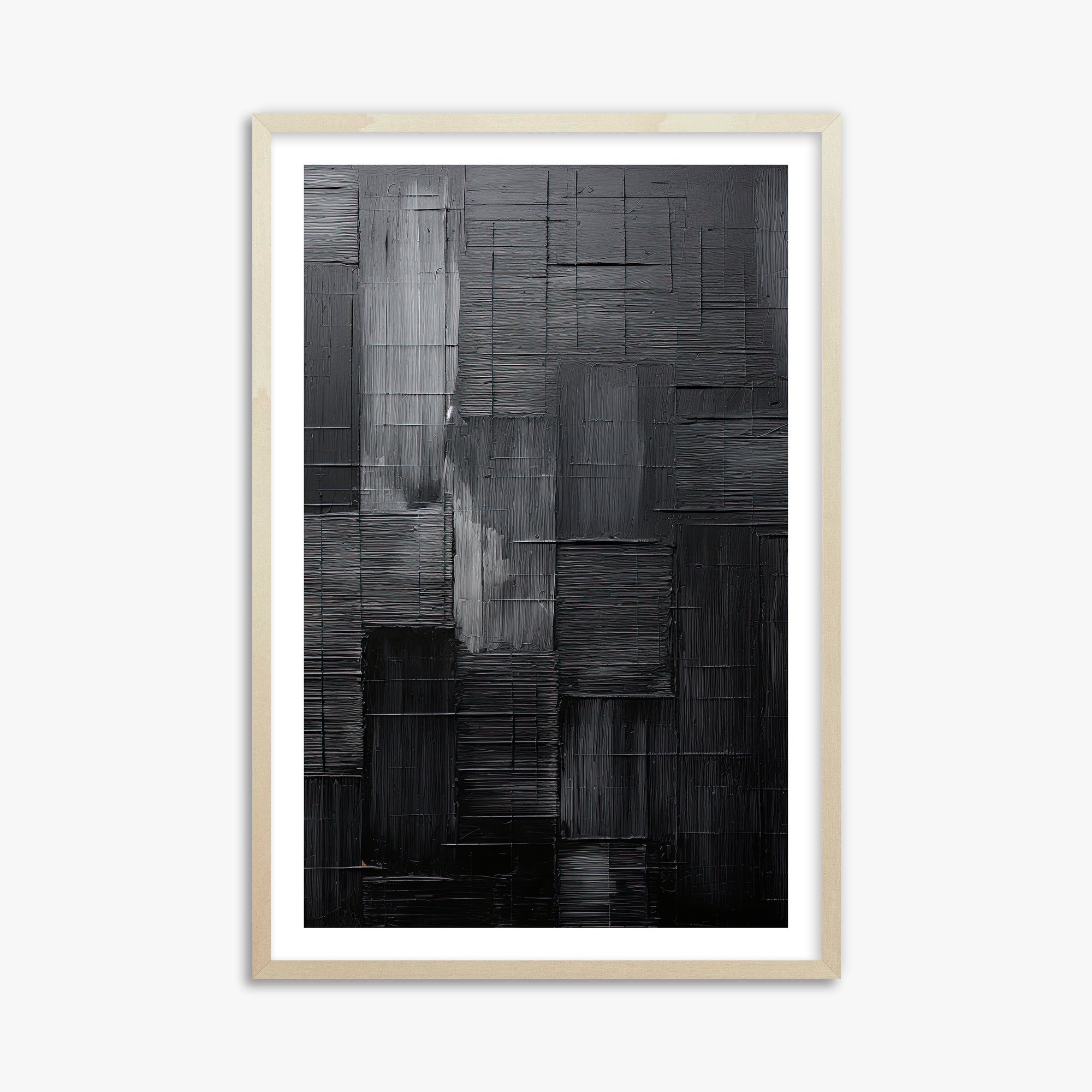 Midnight Labyrinth, 61x91cm Framed Art Reproduction With Lime Wood Frame