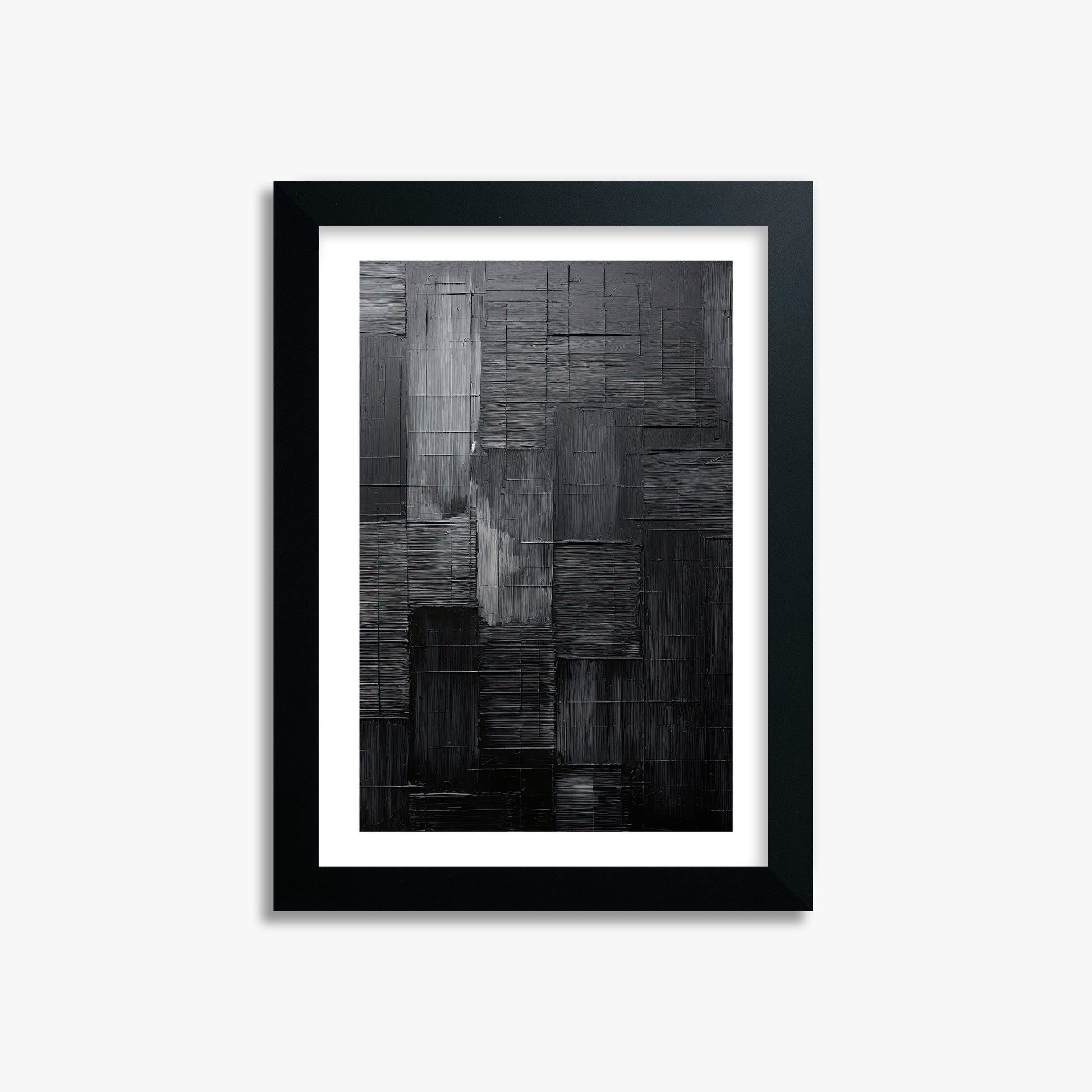 Midnight Labyrinth, 21x30cm Black Framed Art Reproduction