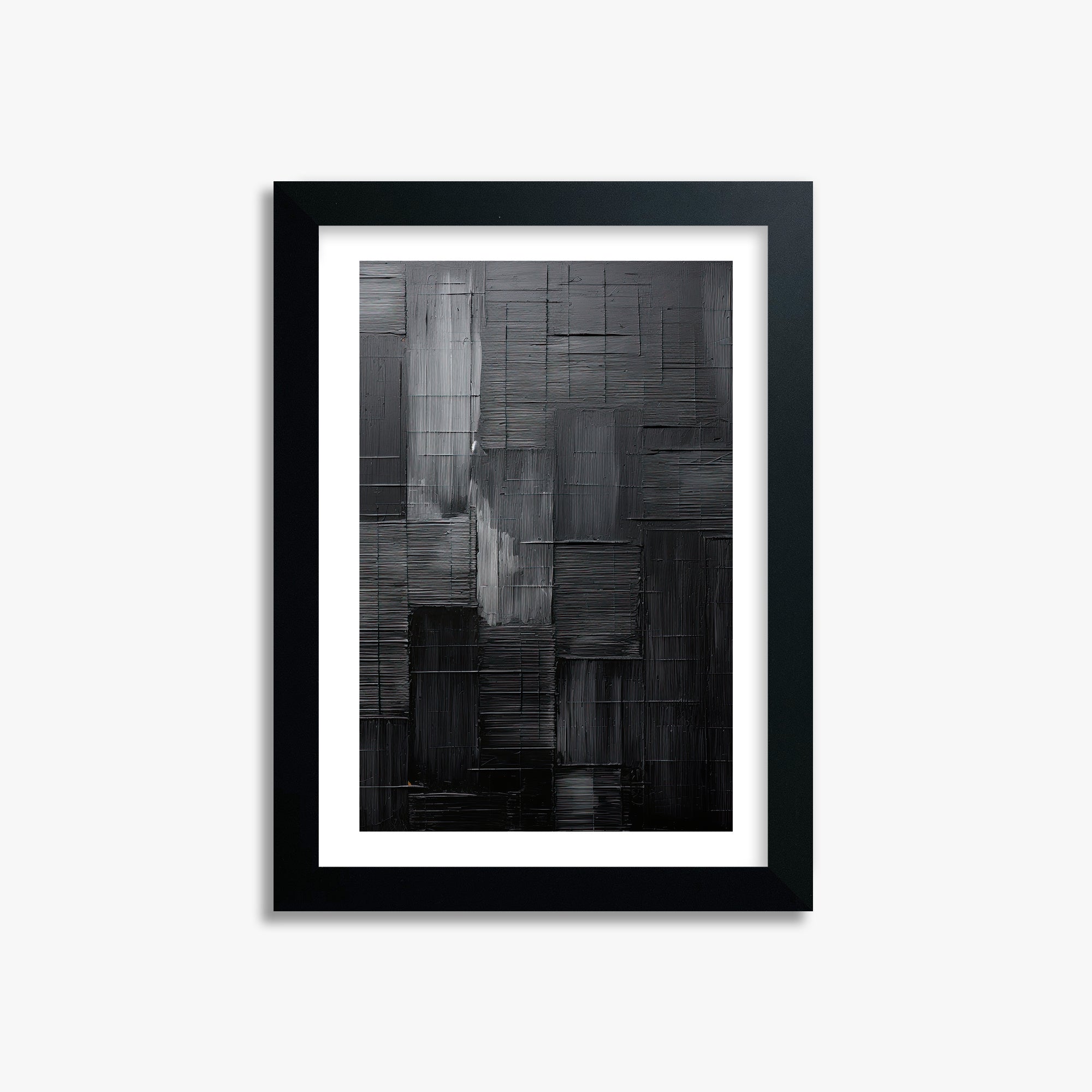Midnight Labyrinth, 21x30cm Black Framed Art Reproduction