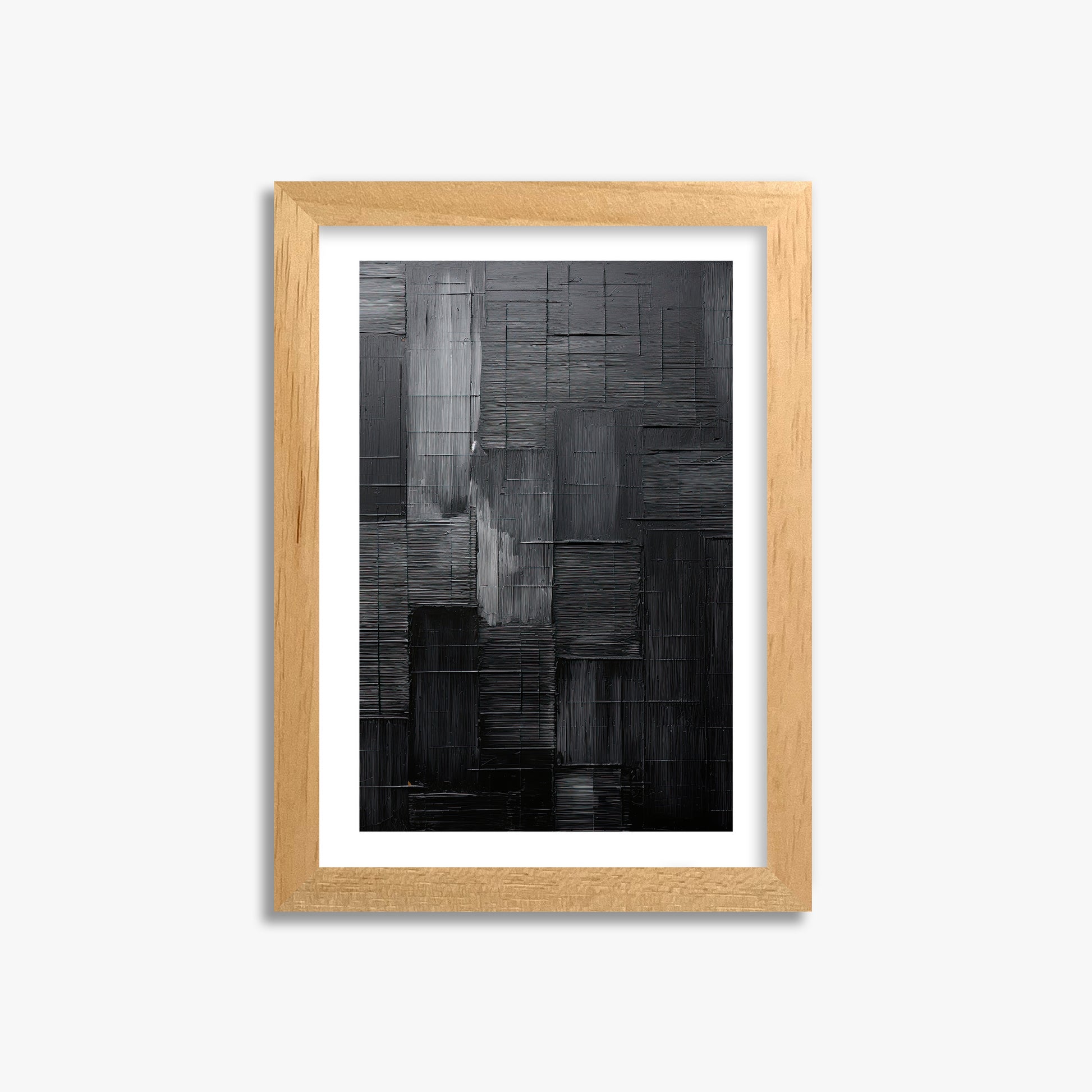 Midnight Labyrinth, 21x30cm Oak Framed Art Reproduction