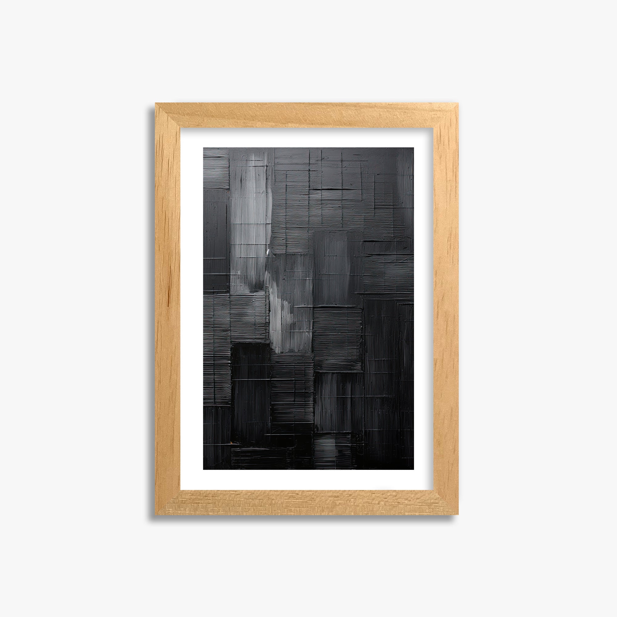 Midnight Labyrinth, 21x30cm Oak Framed Art Reproduction