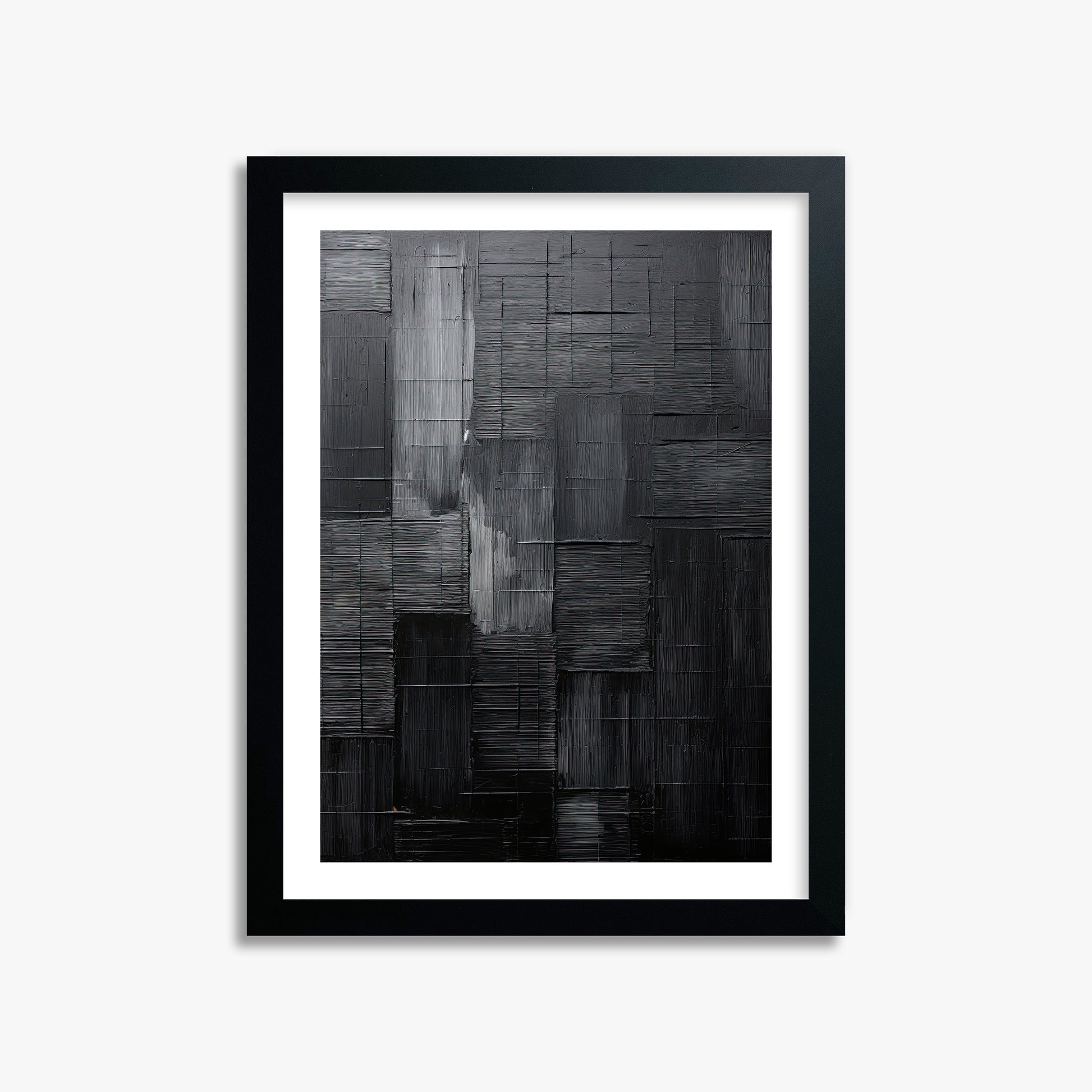 Midnight Labyrinth, 30x40cm Black Framed Art Reproduction