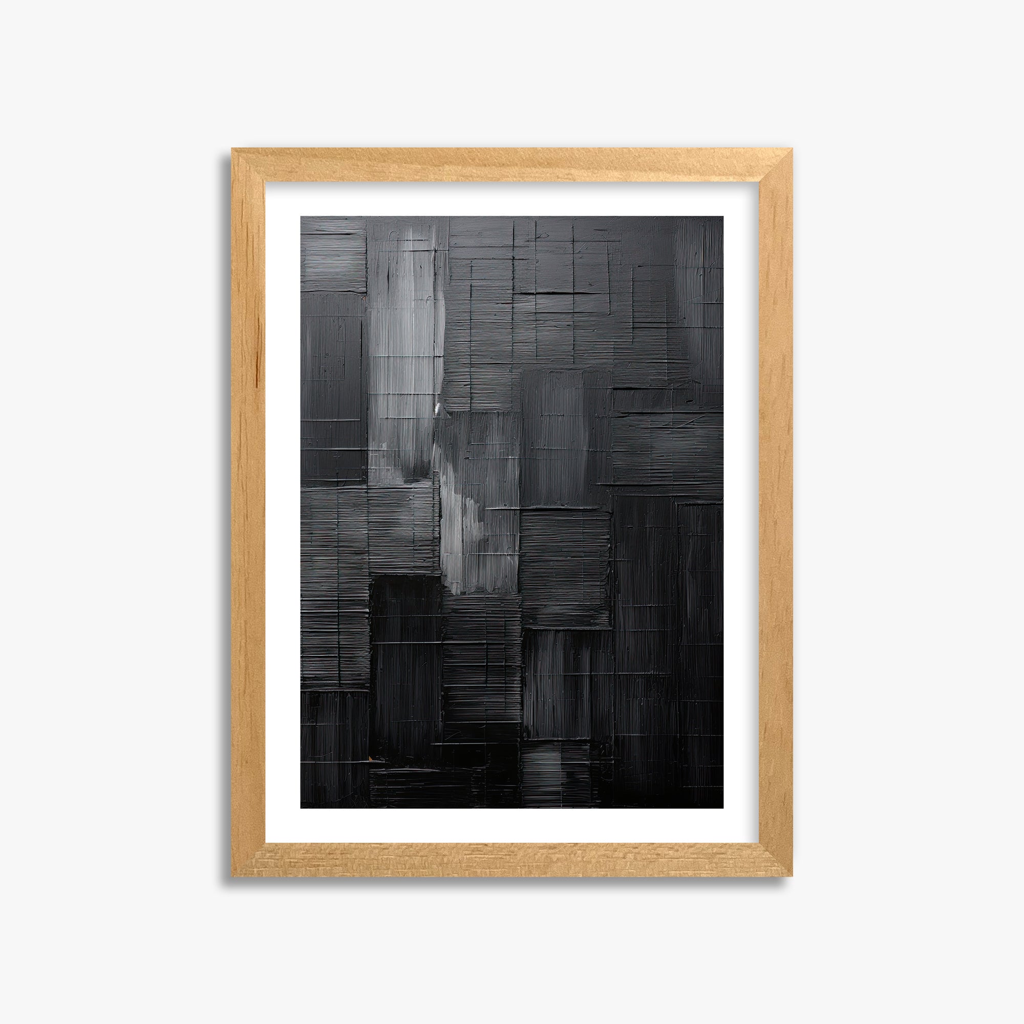 Midnight Labyrinth, 30x40cm Oak Framed Art Reproduction