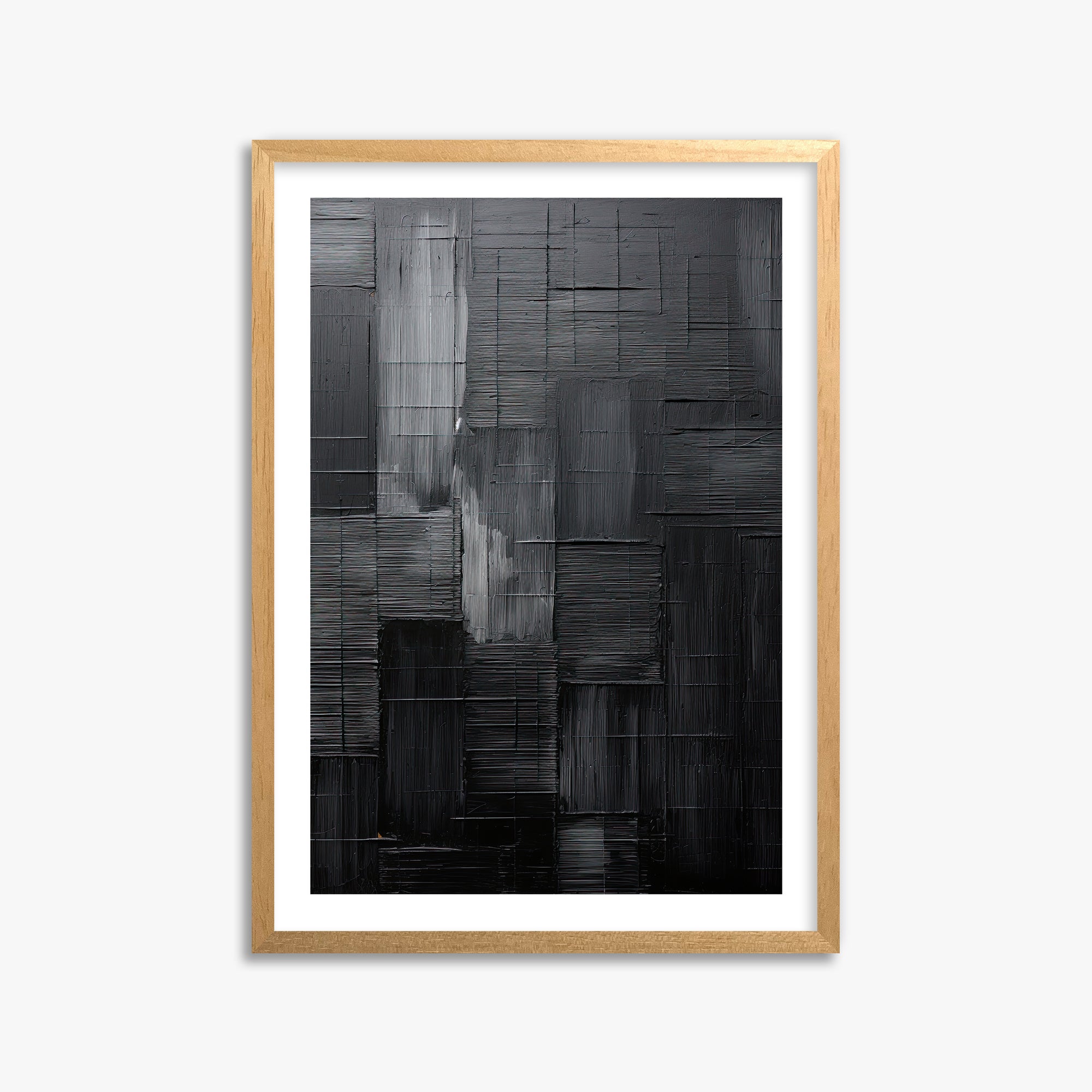Midnight Labyrinth, 50x70cm Oak Framed Art Reproduction