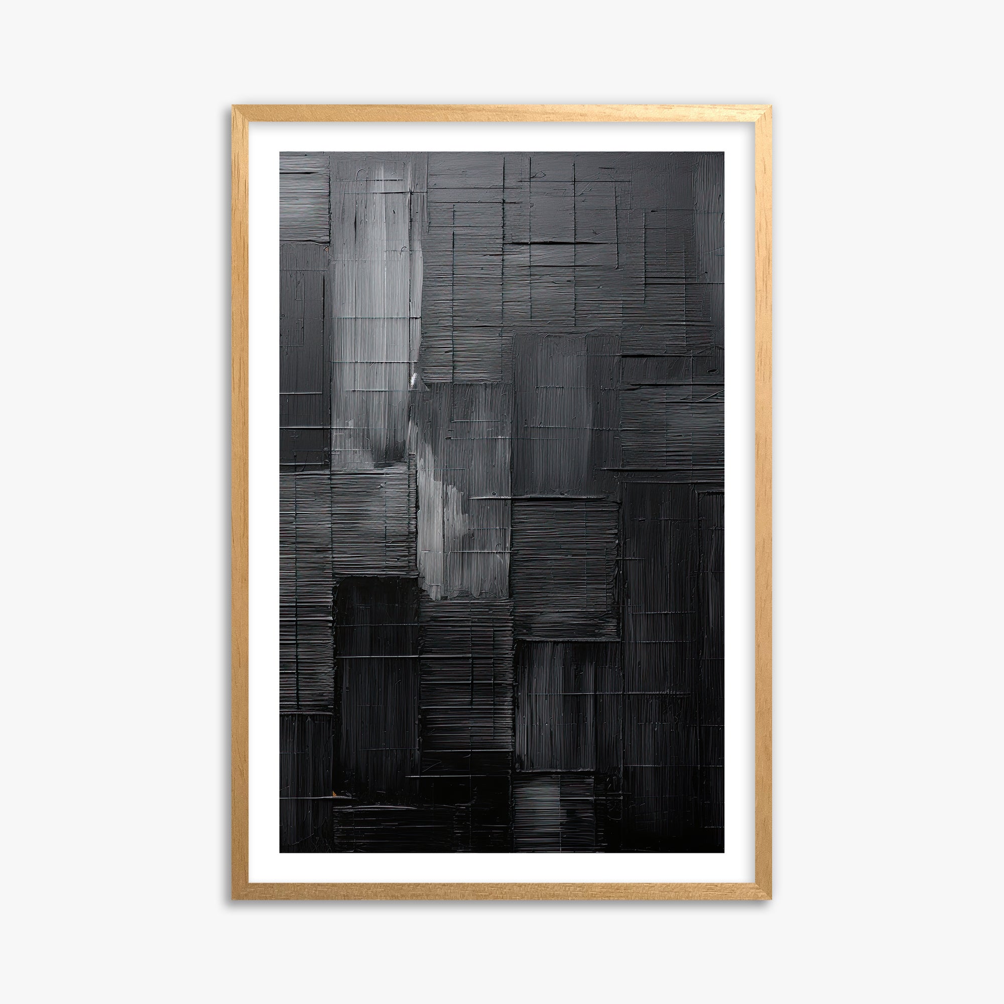 Midnight Labyrinth, 61x91cm Oak Framed Art Reproduction