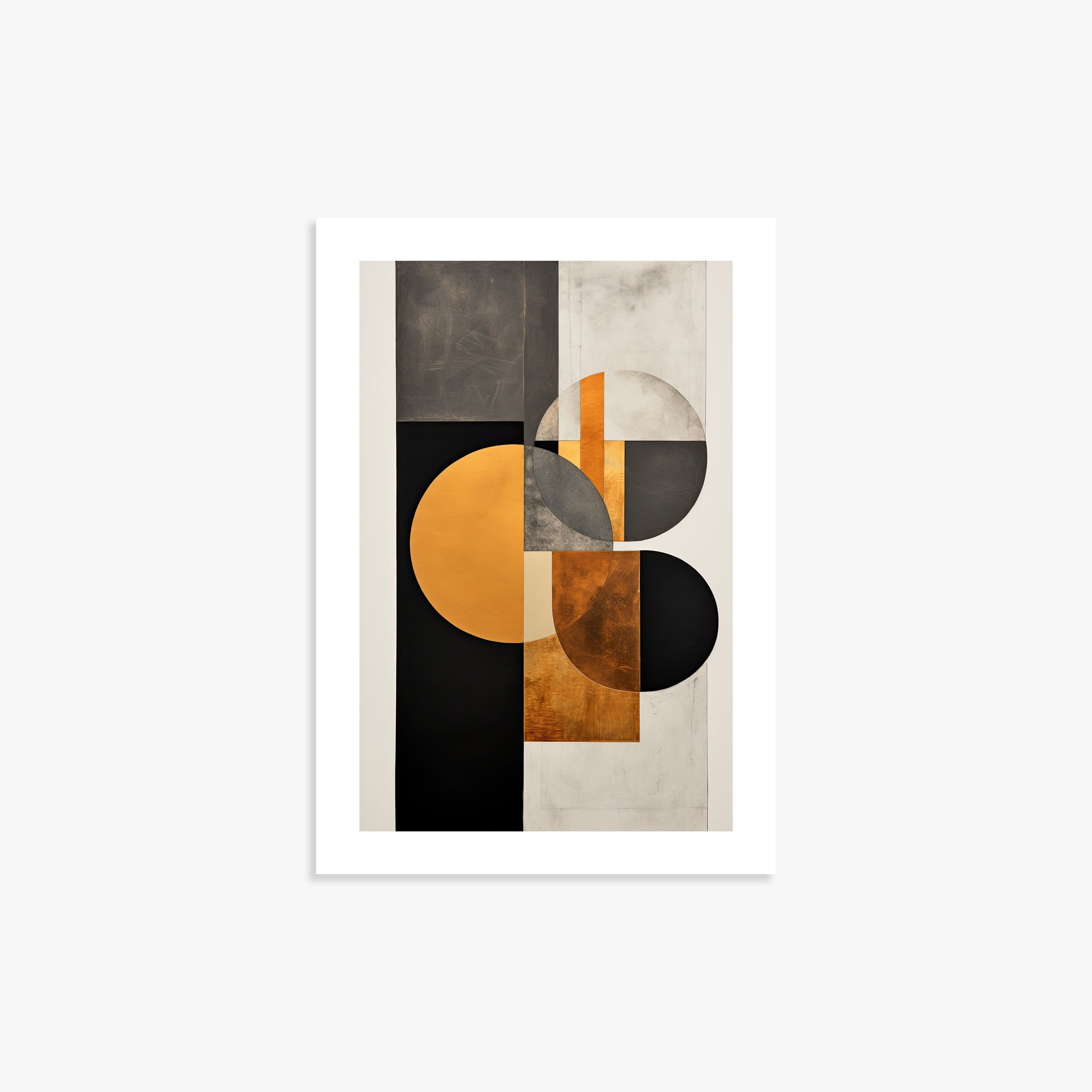 Golden Geometry, 21x30cm Printed Poster