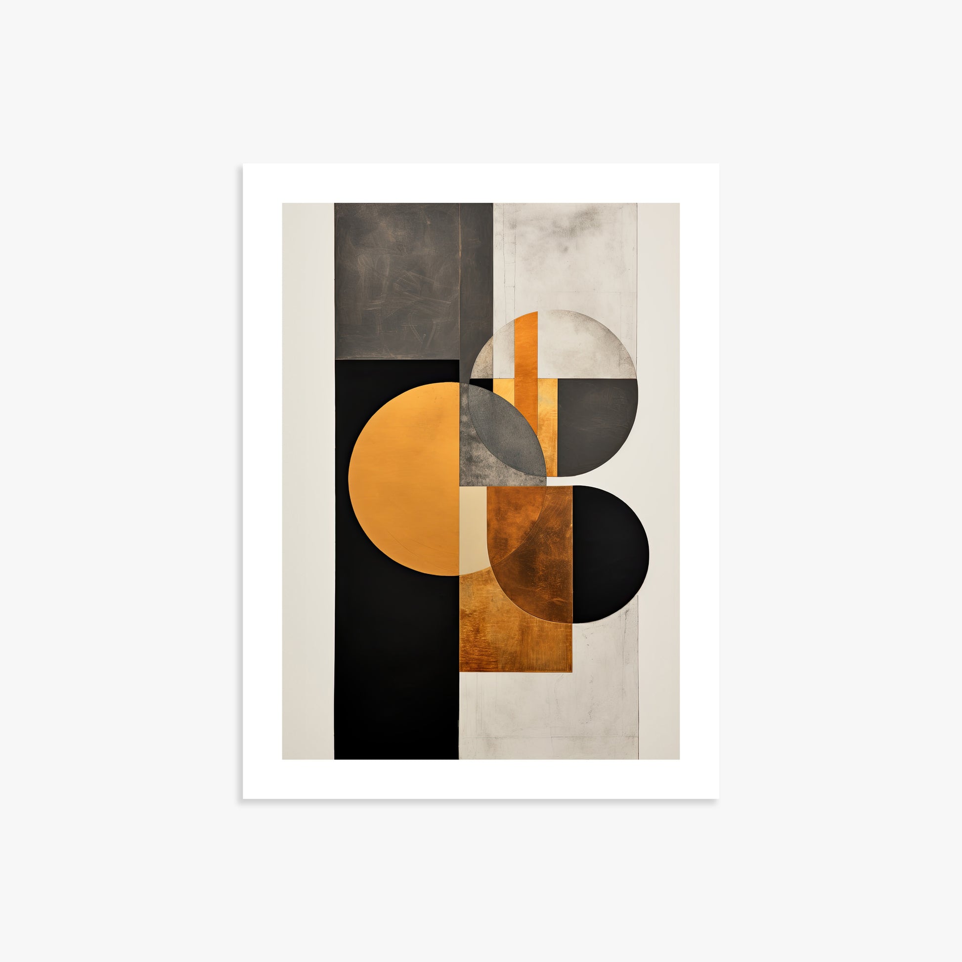 Golden Geometry, 30x40cm Printed Poster