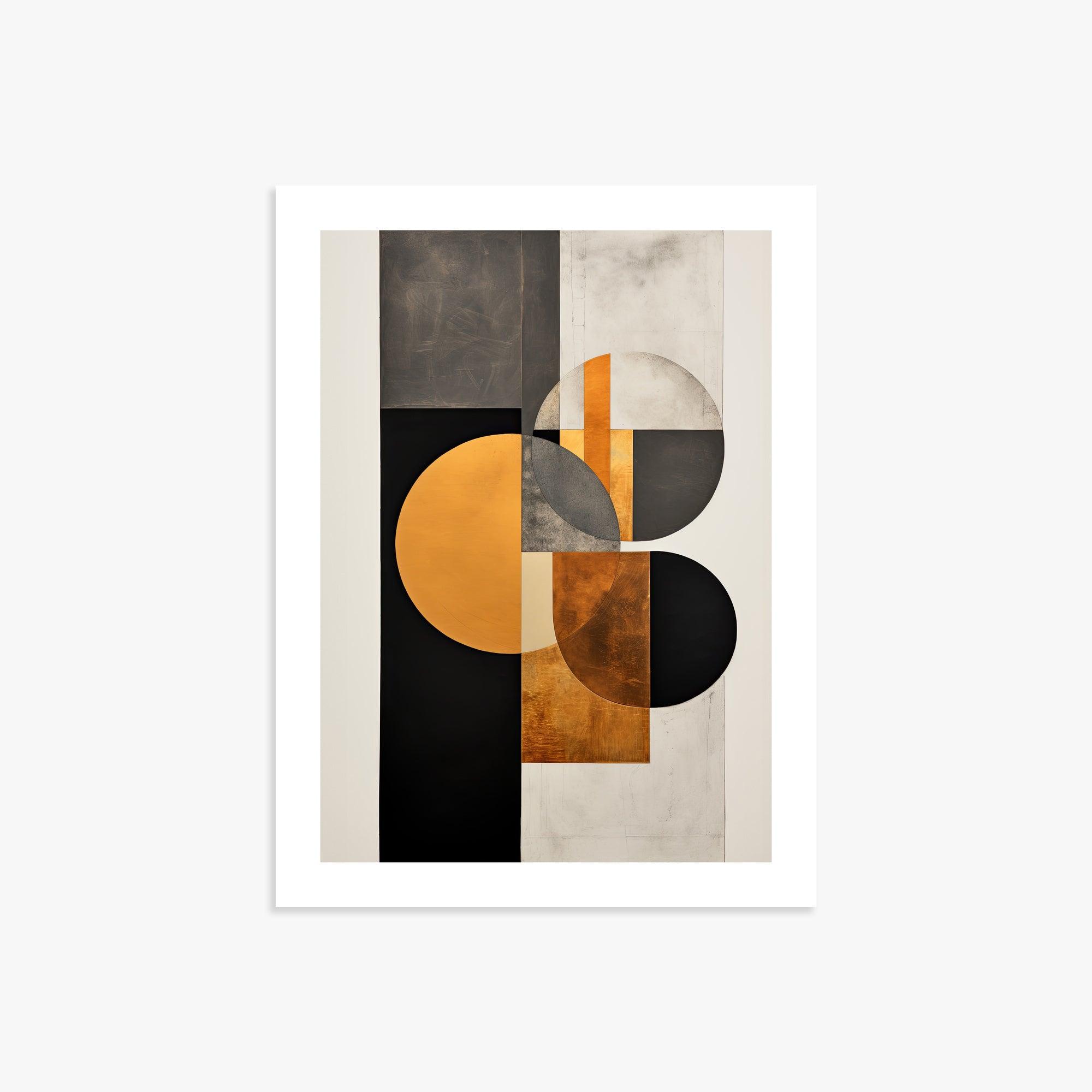 Golden Geometry, 30x40cm Printed Poster