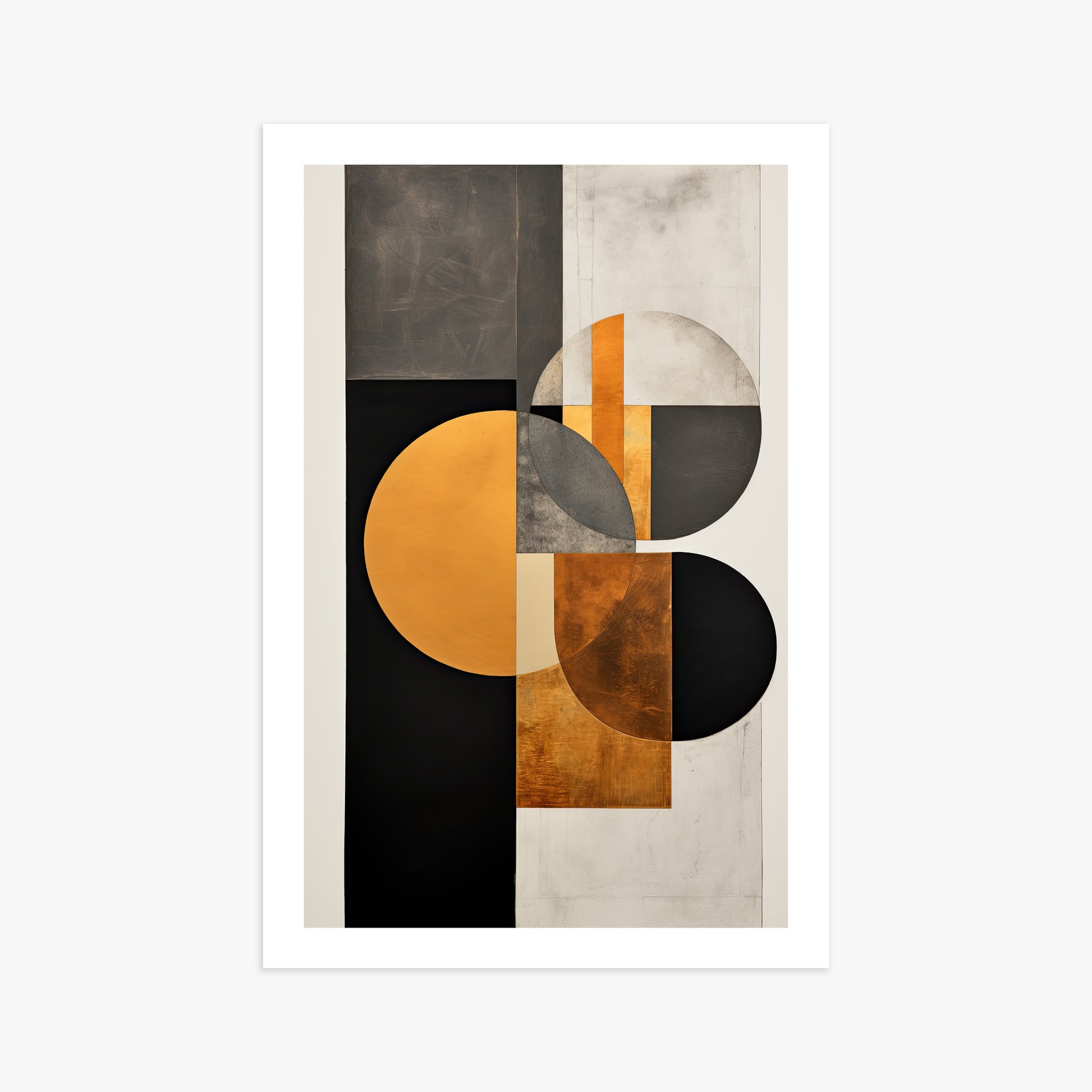 Golden Geometry, 61x91cm Printed Poster